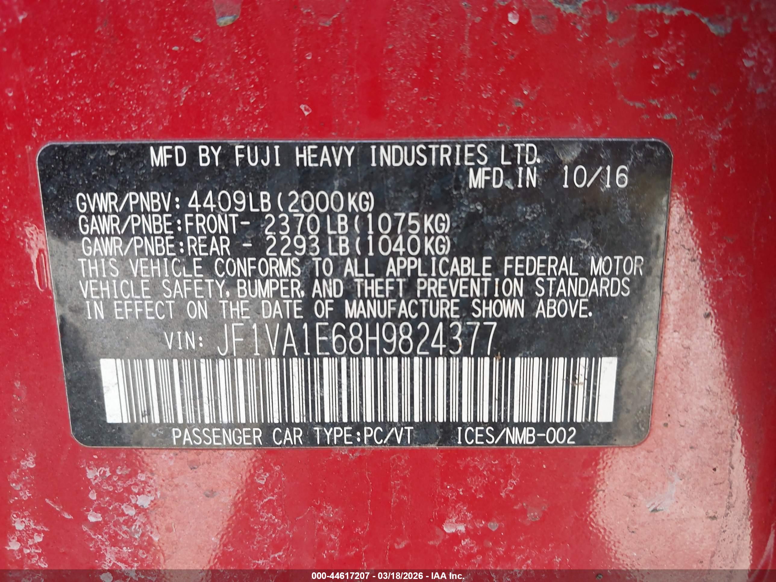 SUBARU WRX image 9