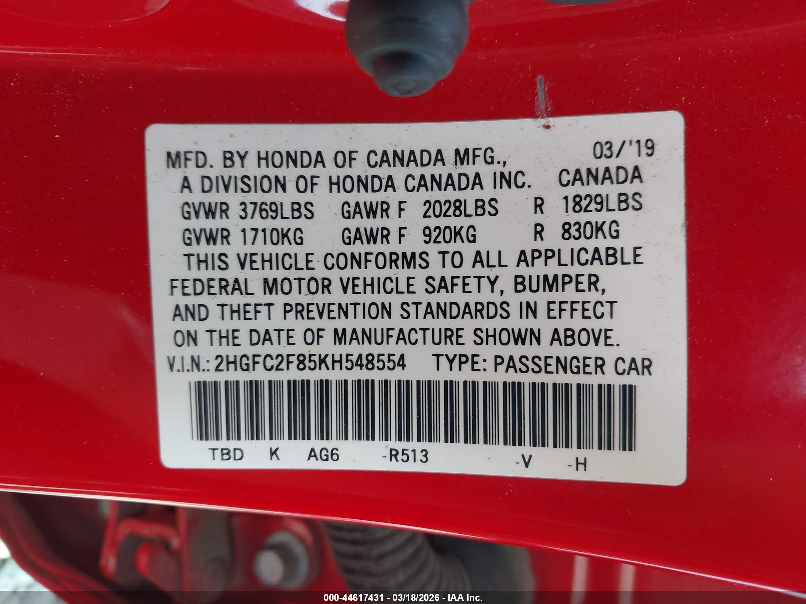 HONDA CIVIC image 9