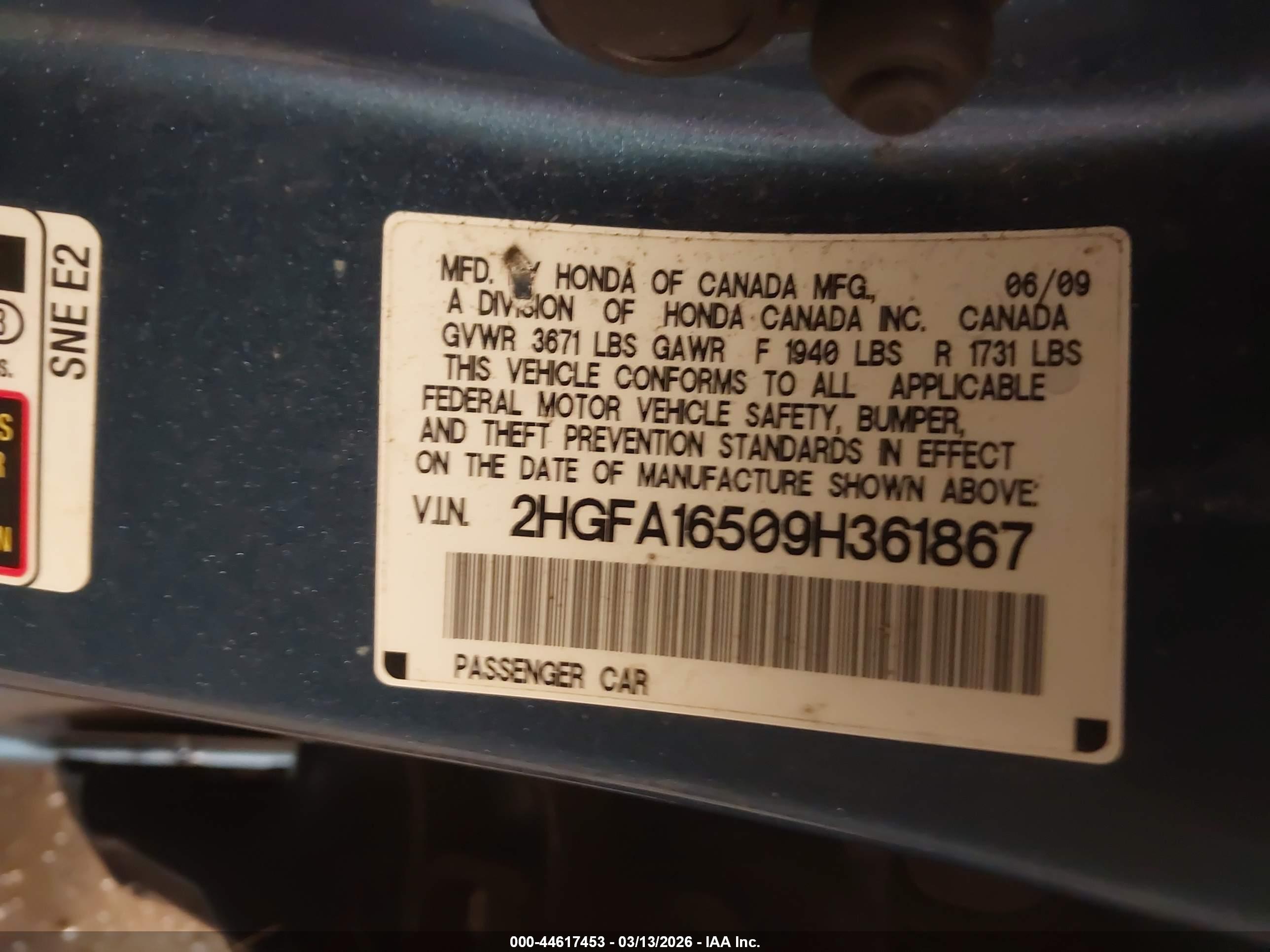 HONDA CIVIC image 9