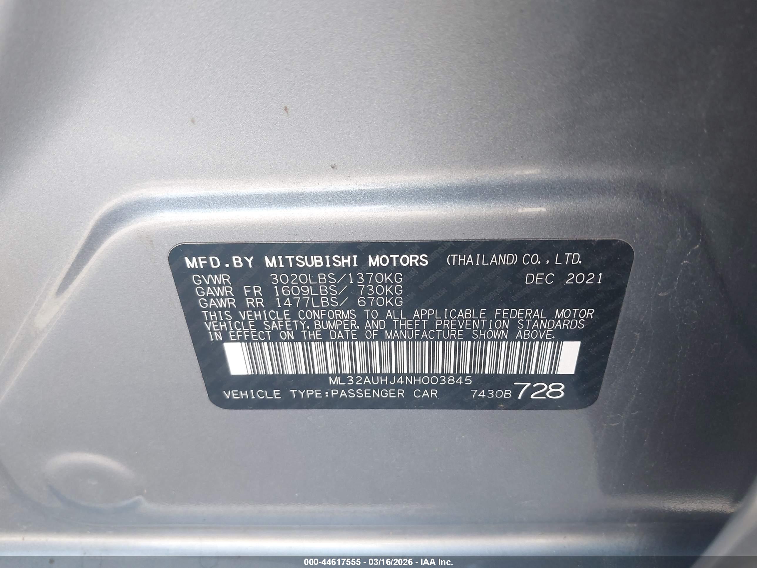 MITSUBISHI MIRAGE image 9