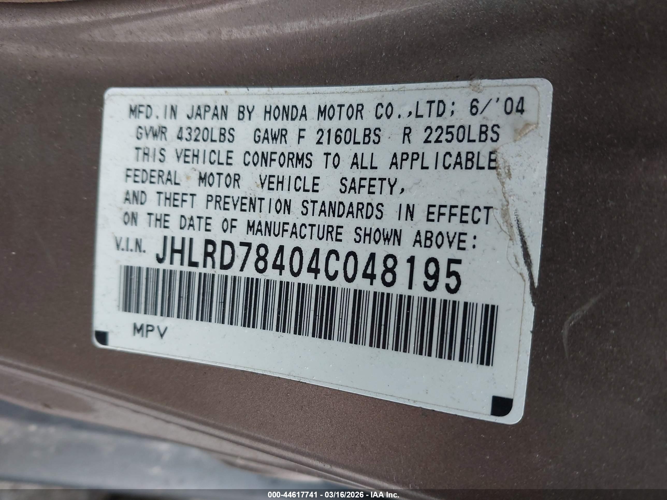 HONDA CR-V image 9