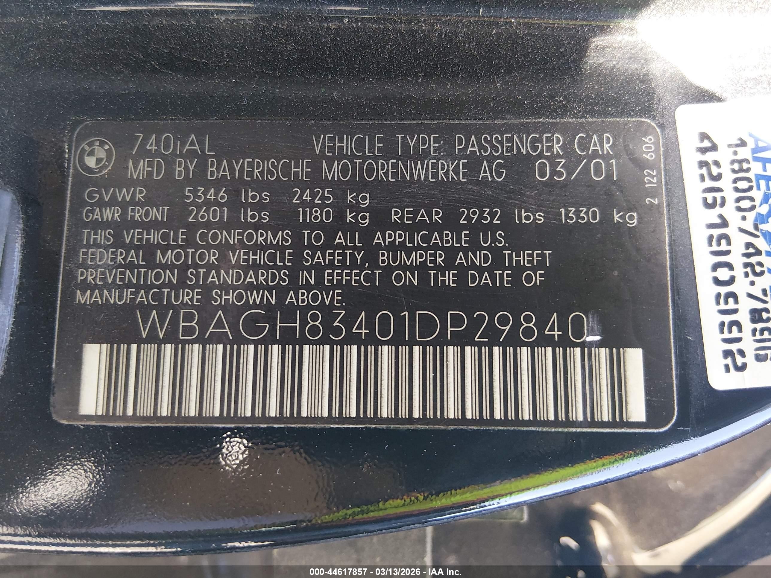 BMW 740IL image 9