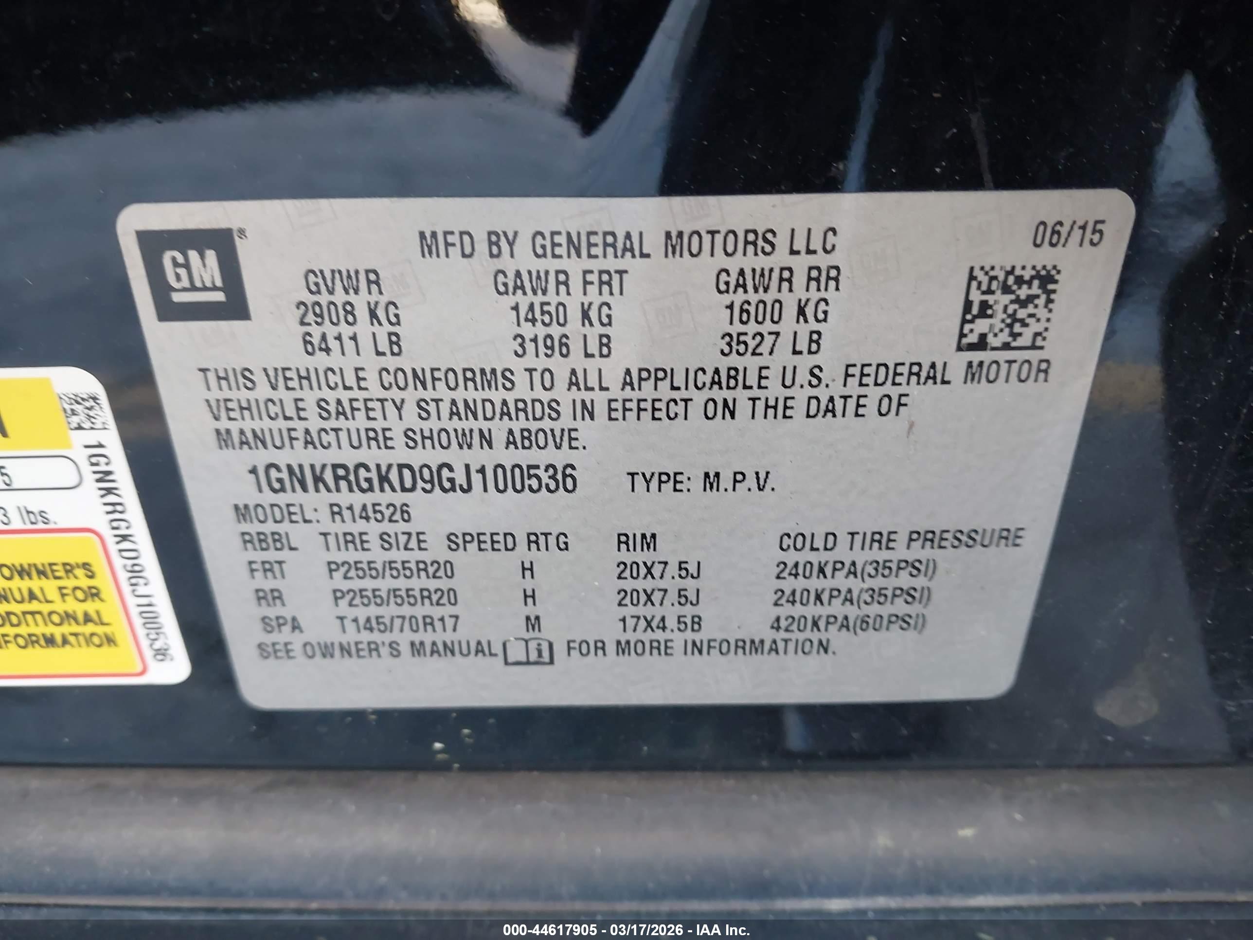CHEVROLET TRAVERSE image 9