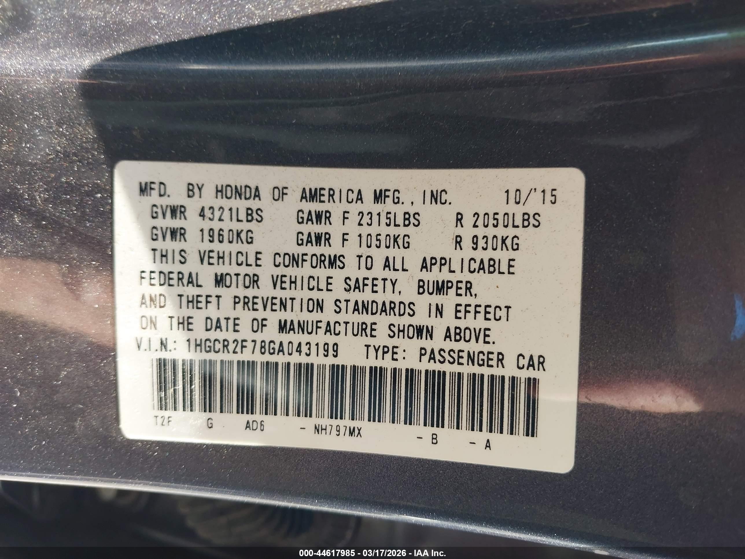 HONDA ACCORD image 9