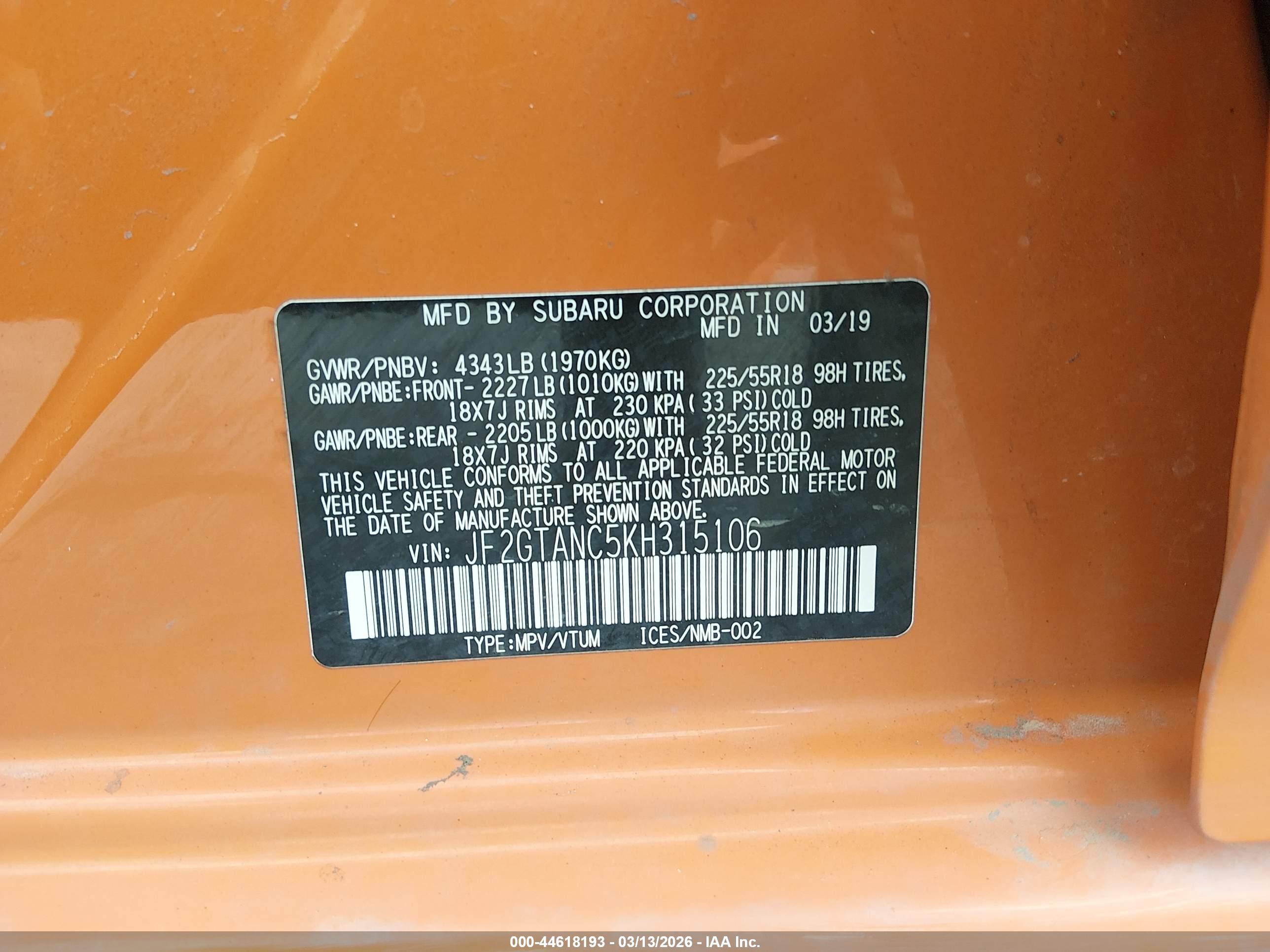 SUBARU CROSSTREK image 9