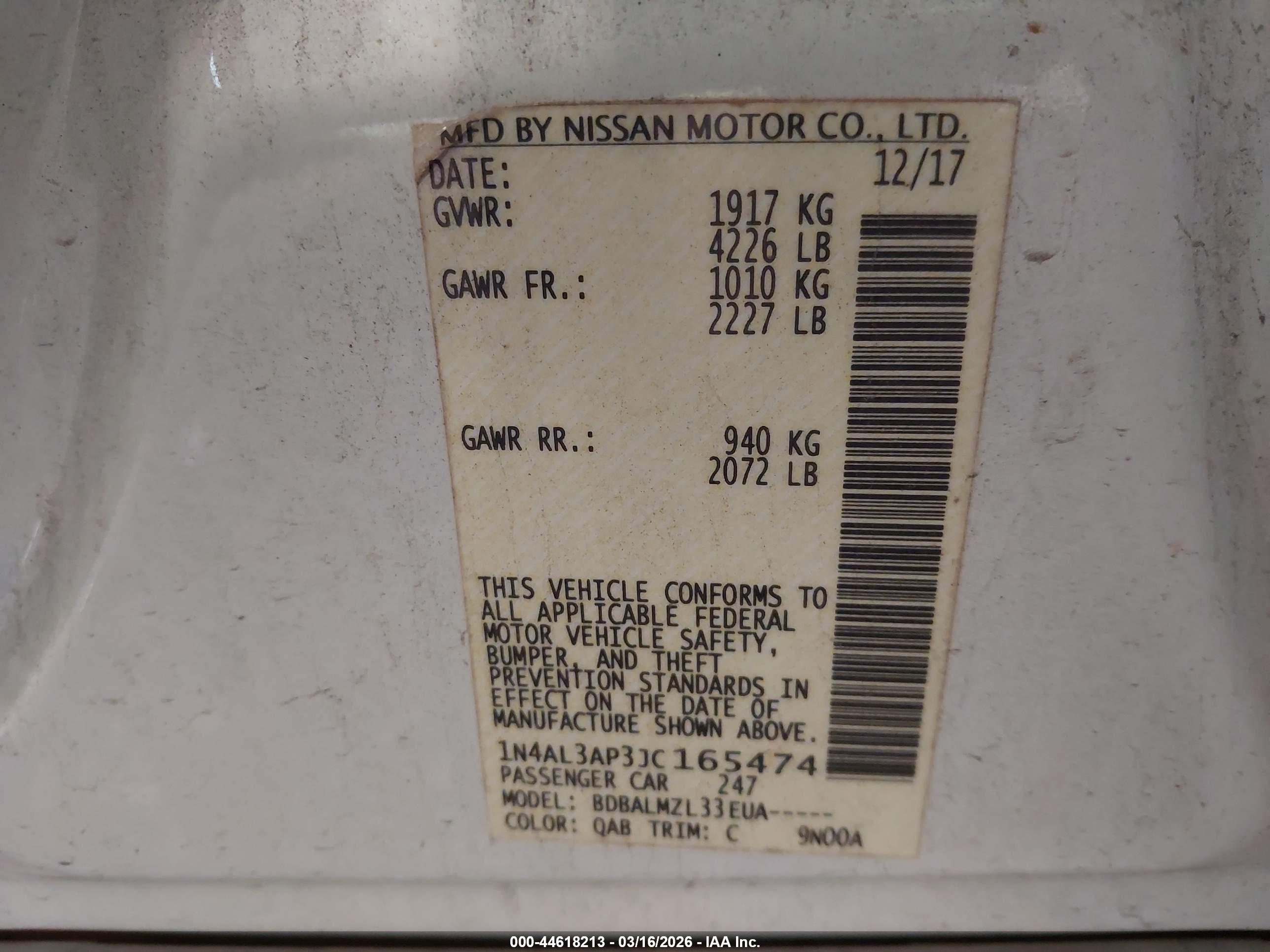NISSAN ALTIMA image 9