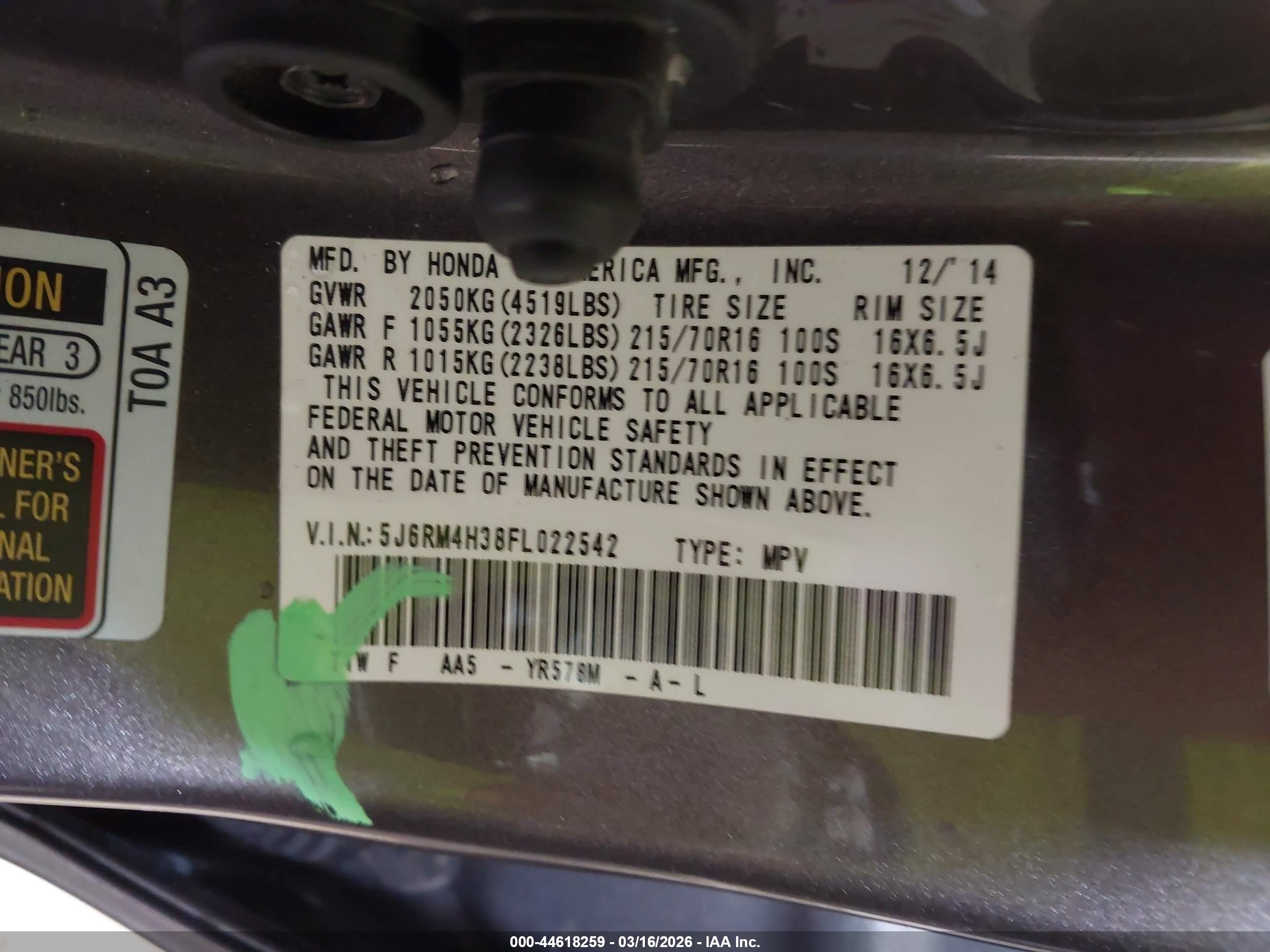 HONDA CR-V image 9