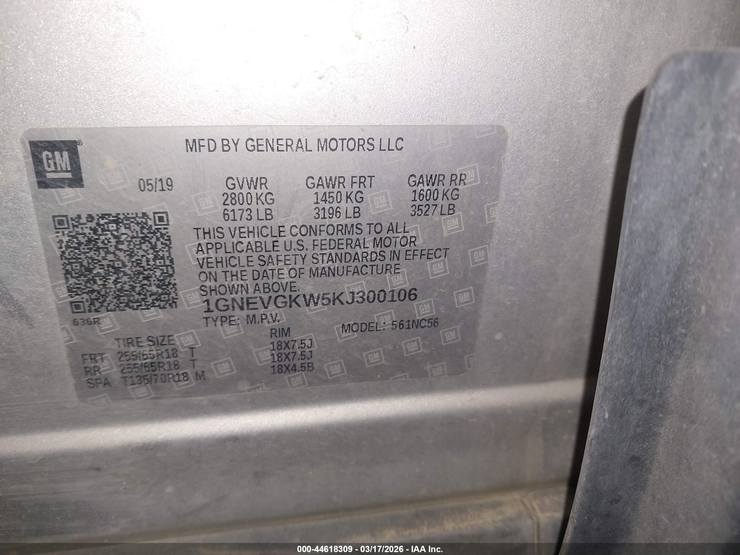 CHEVROLET TRAVERSE image 9