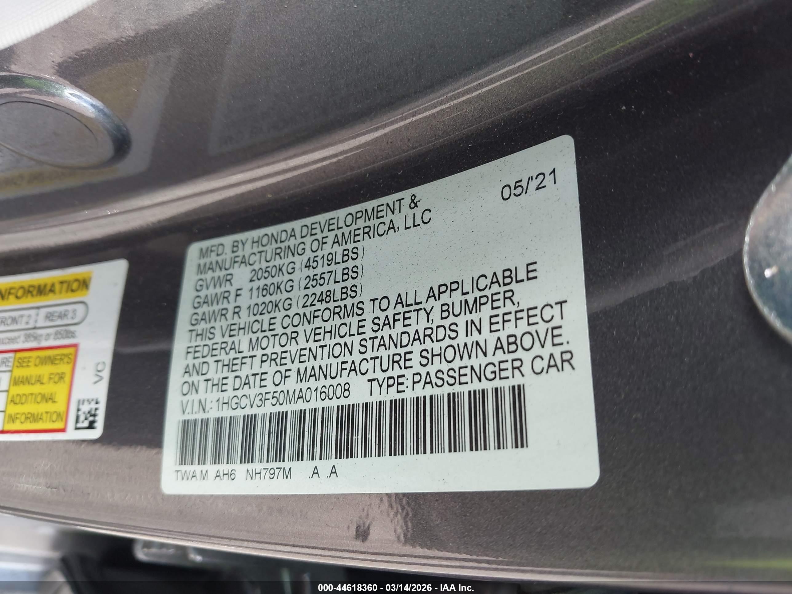 HONDA ACCORD image 9