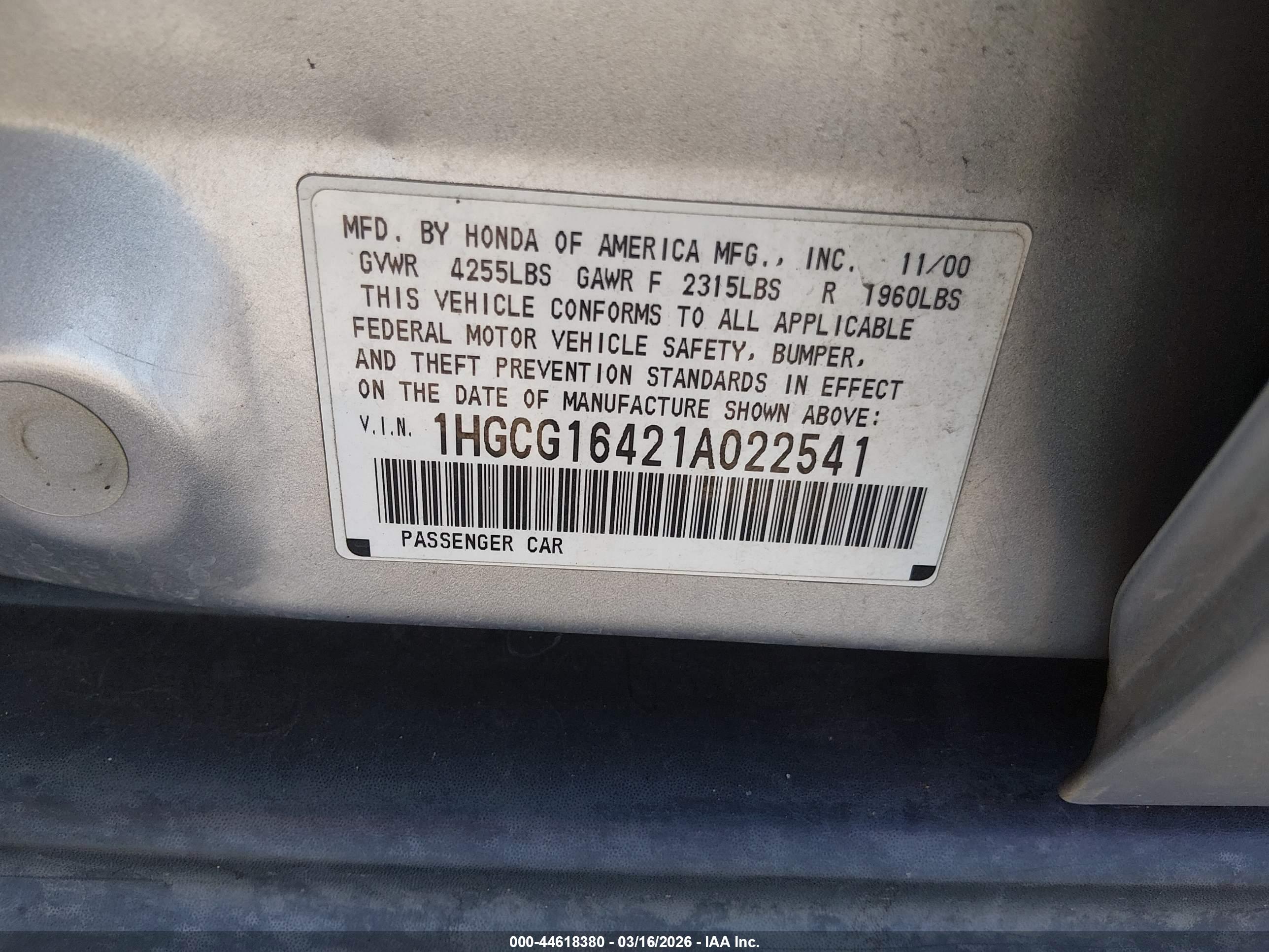 HONDA ACCORD image 9