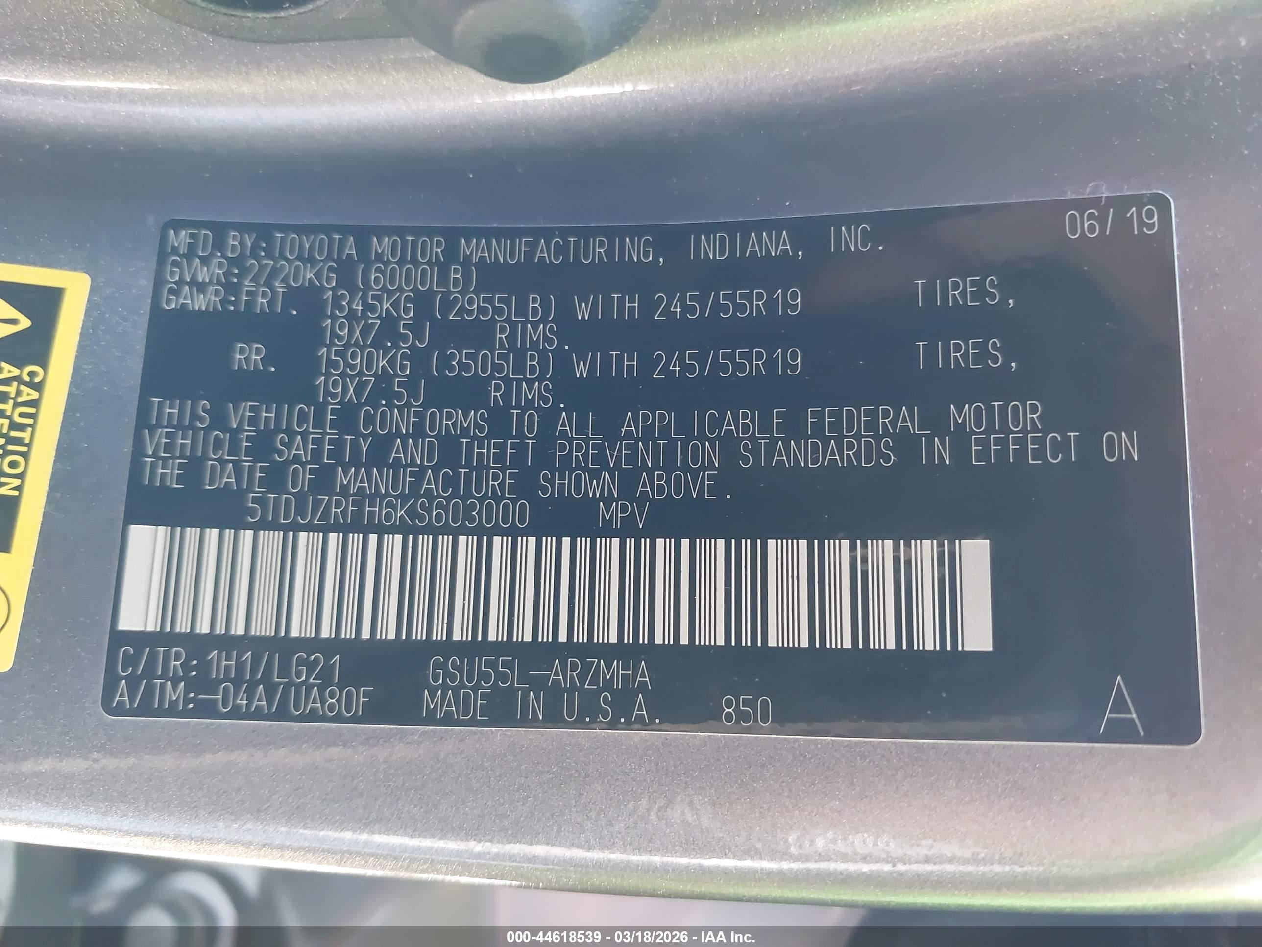 TOYOTA HIGHLANDER image 9