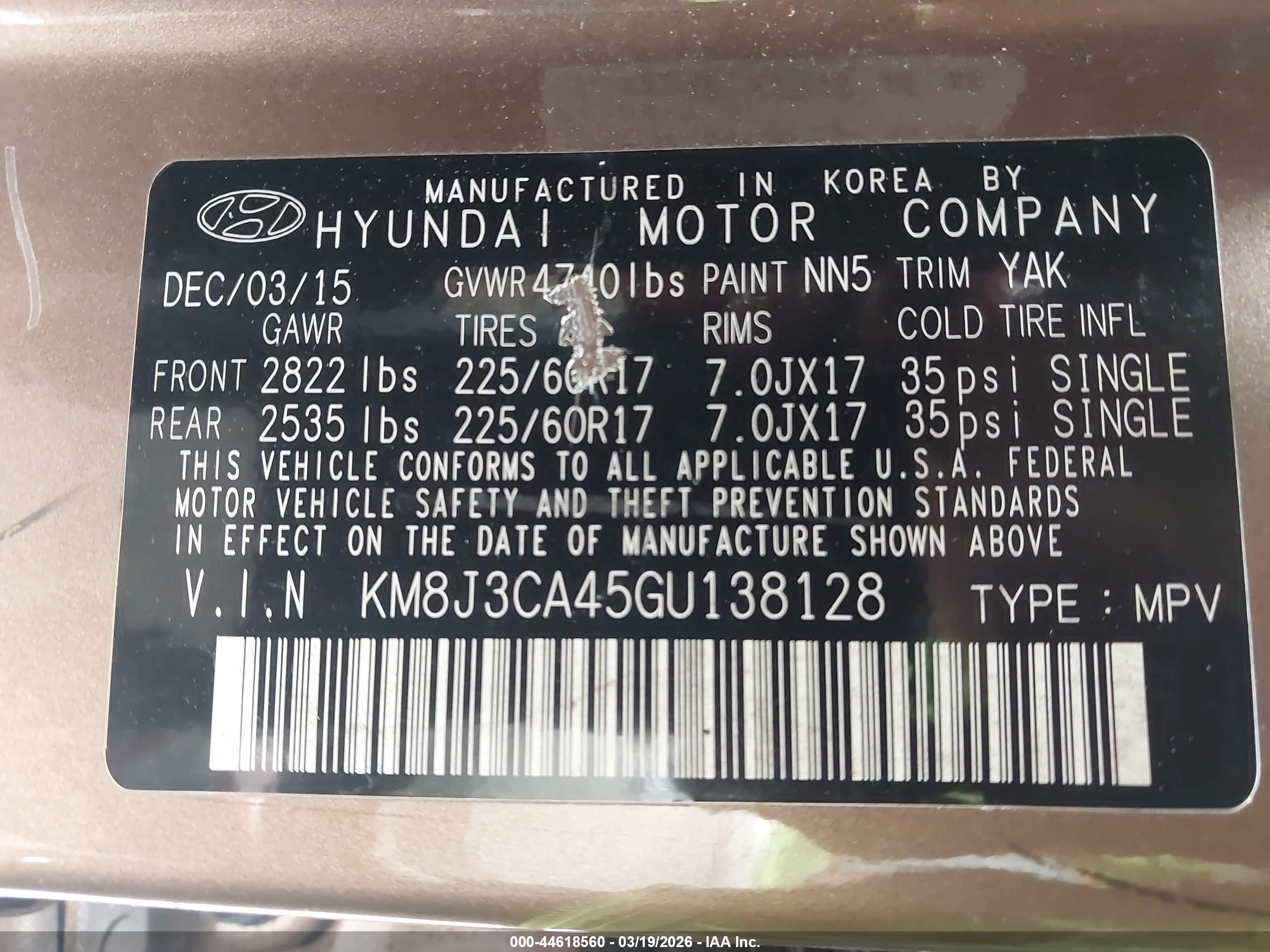 HYUNDAI TUCSON image 9