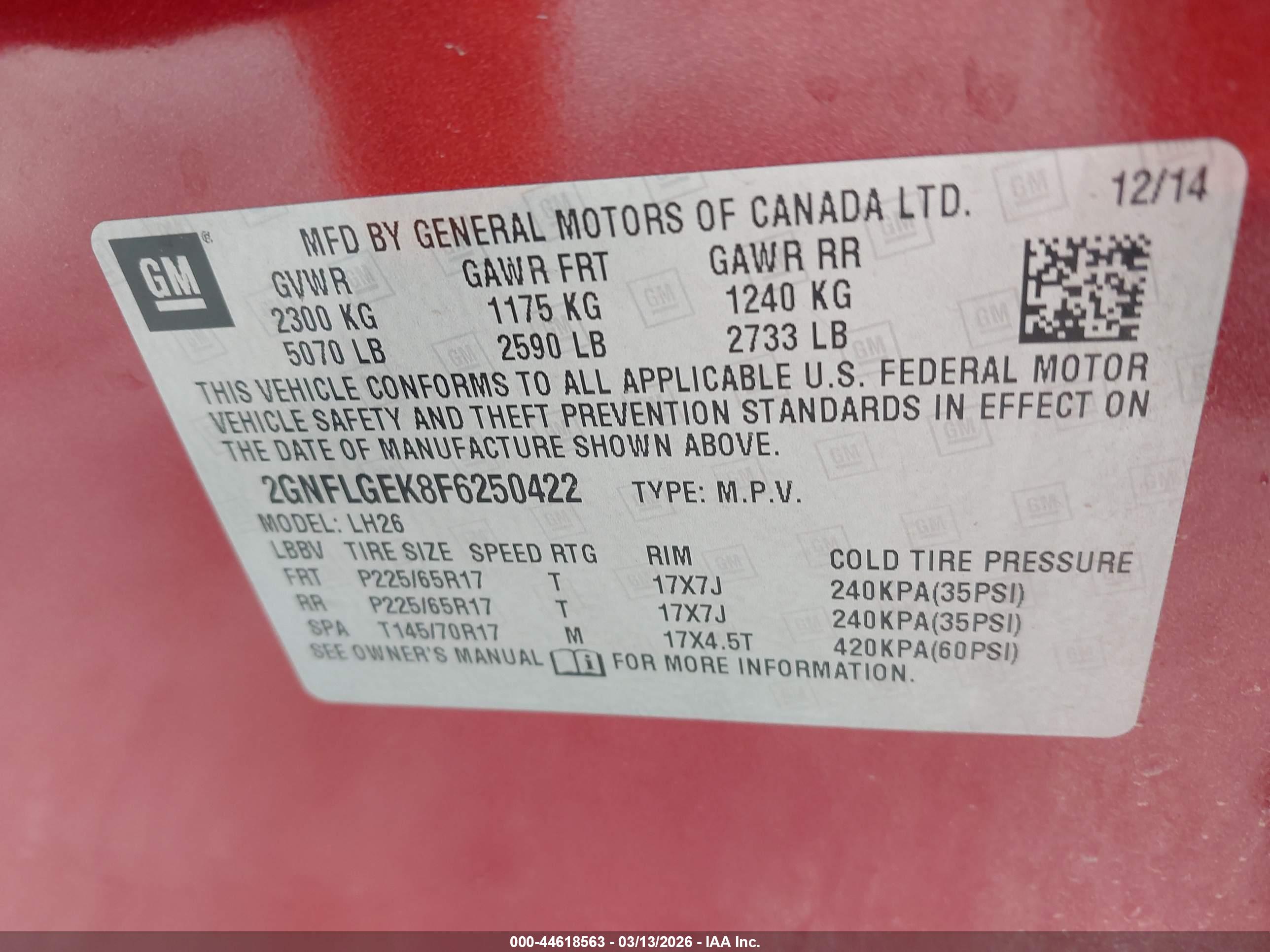 CHEVROLET EQUINOX image 9
