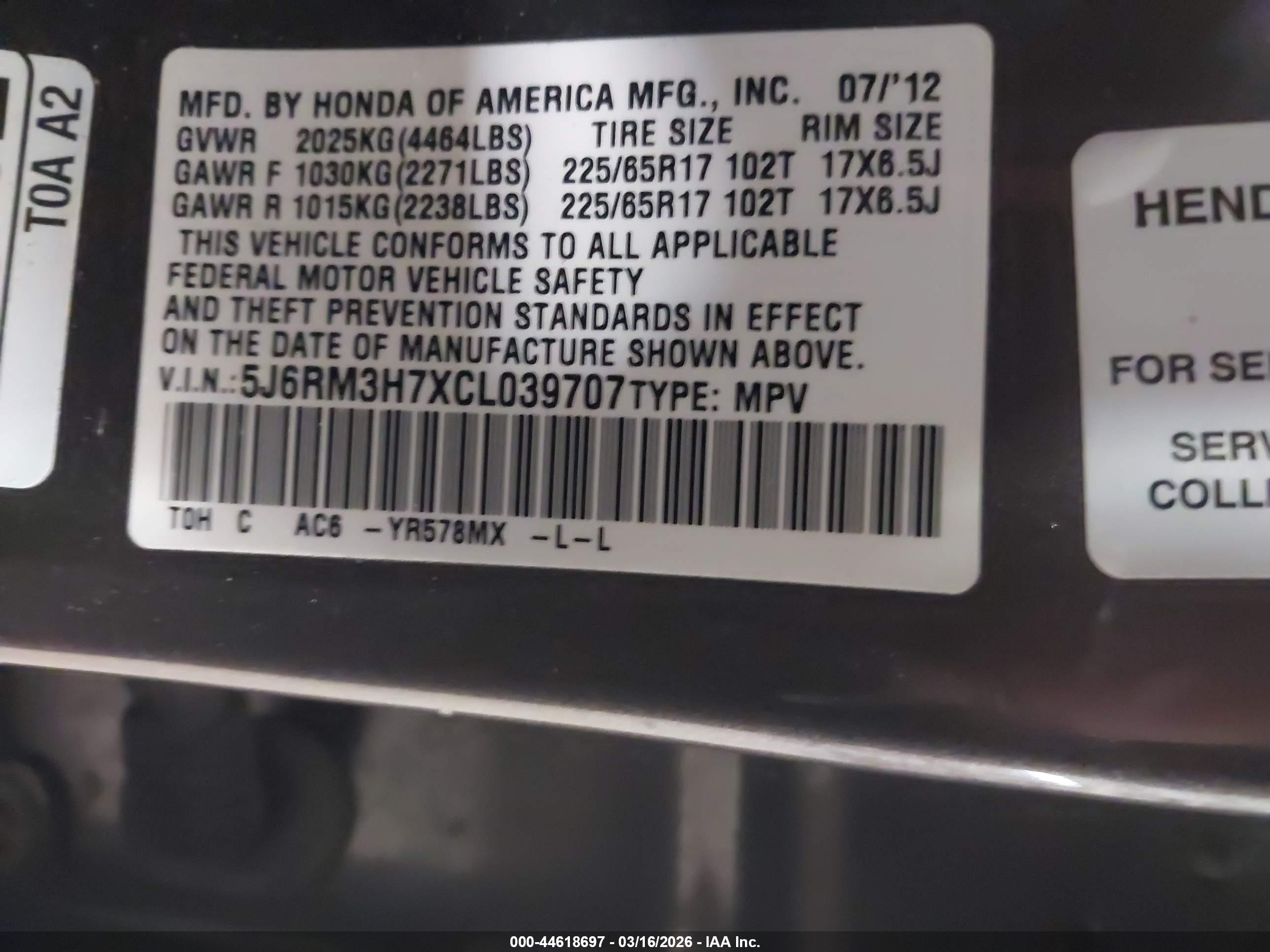 HONDA CR-V image 9
