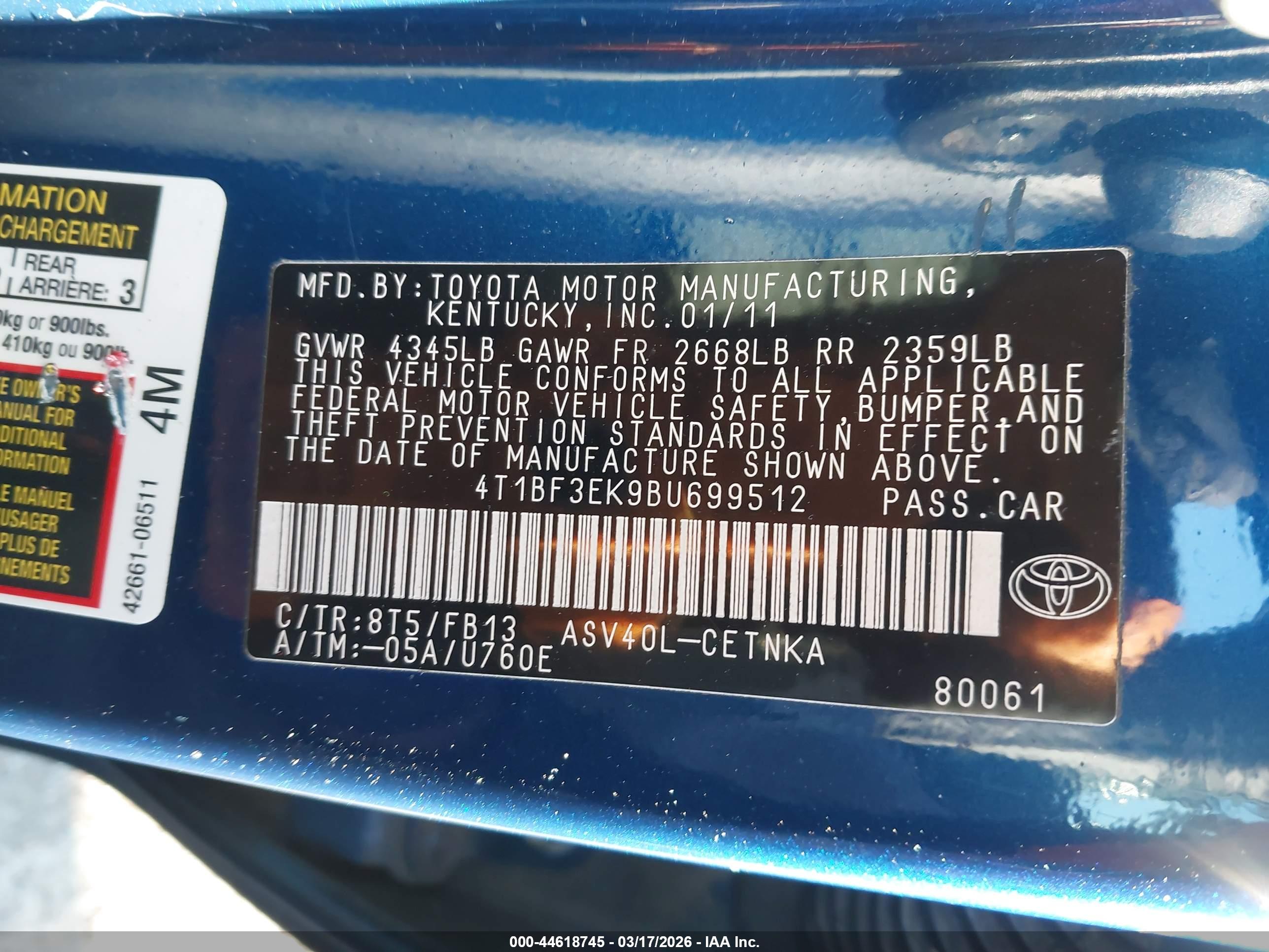 TOYOTA CAMRY image 9