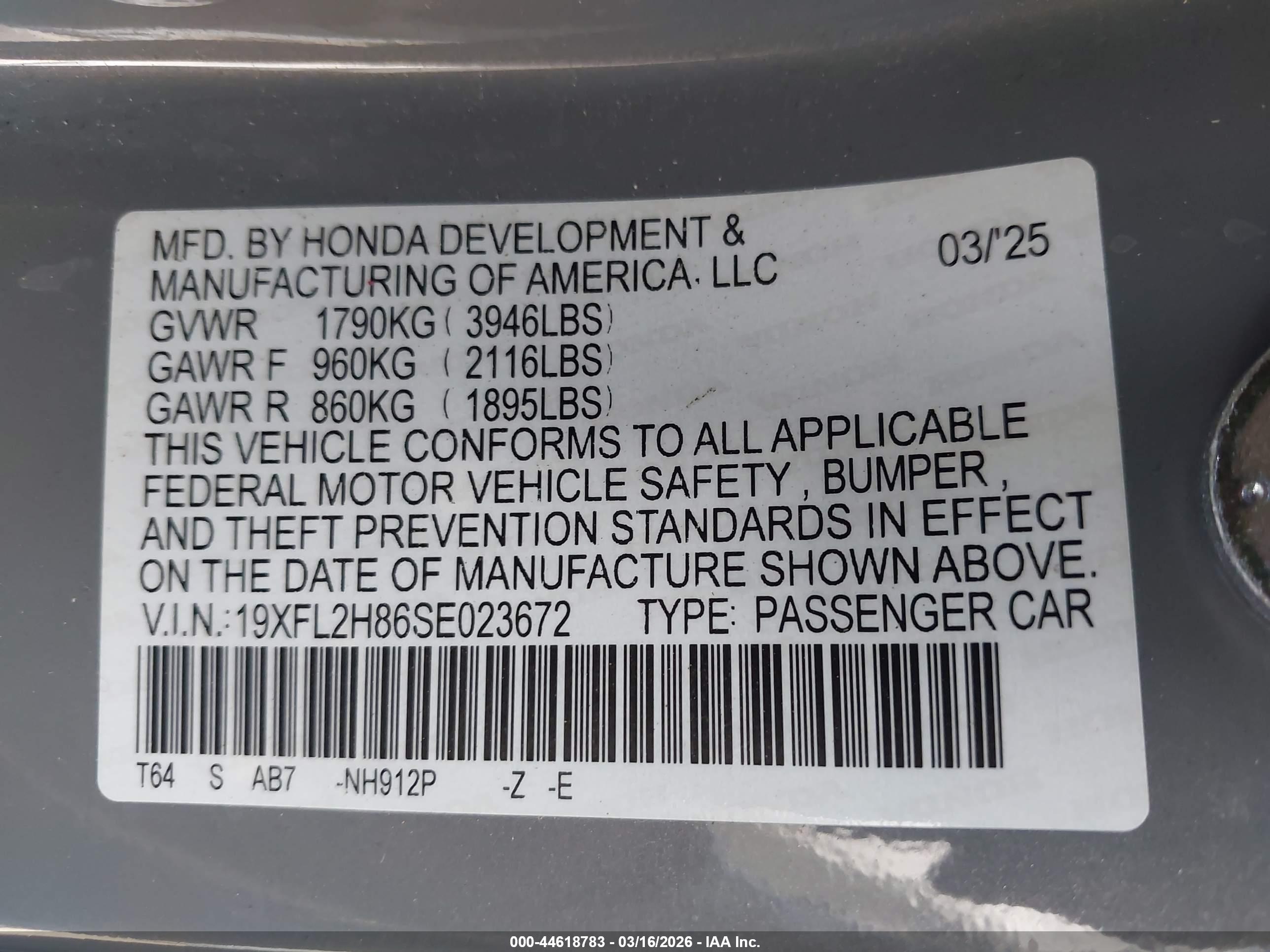 HONDA CIVIC image 9