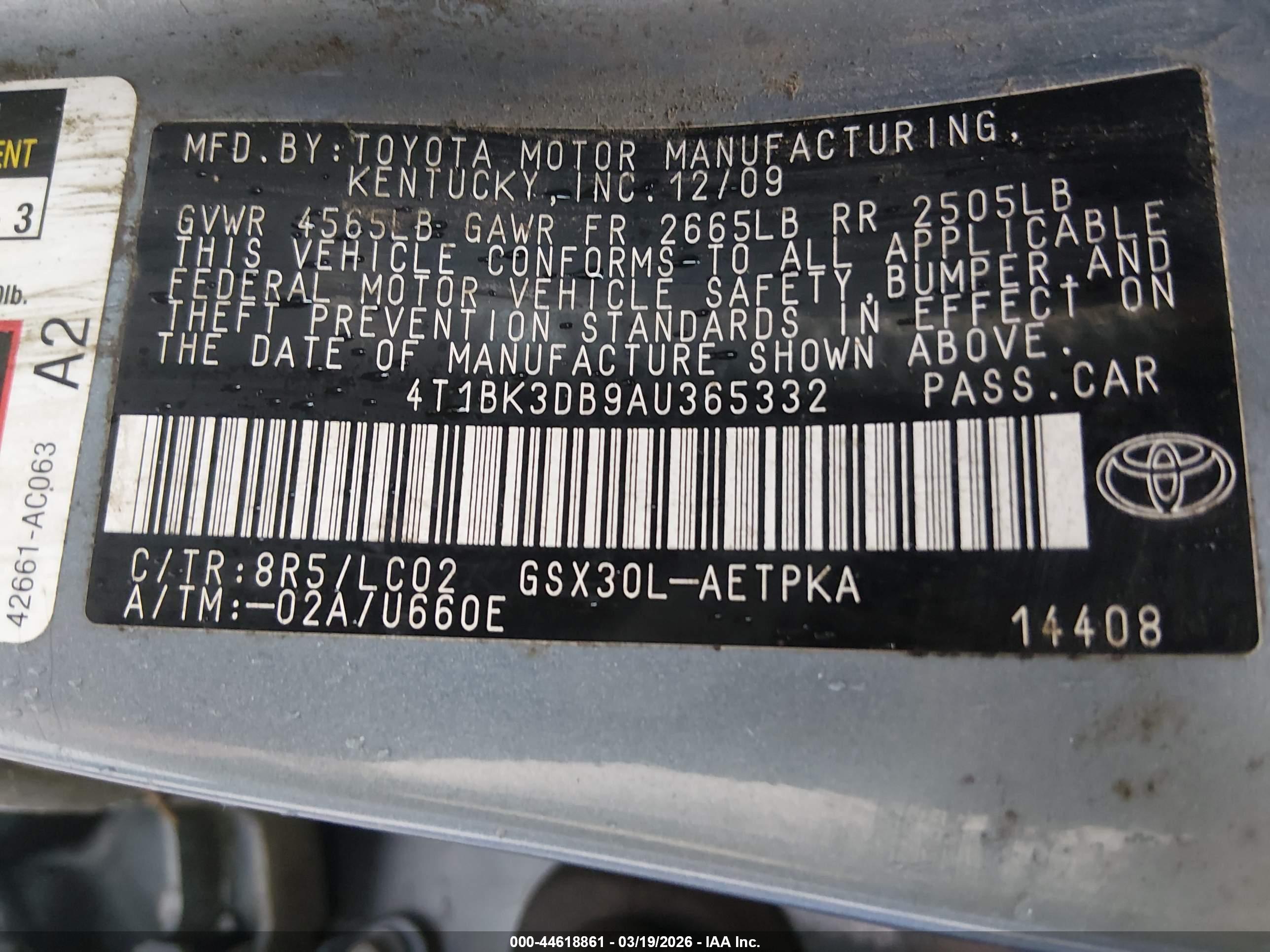 TOYOTA AVALON image 9