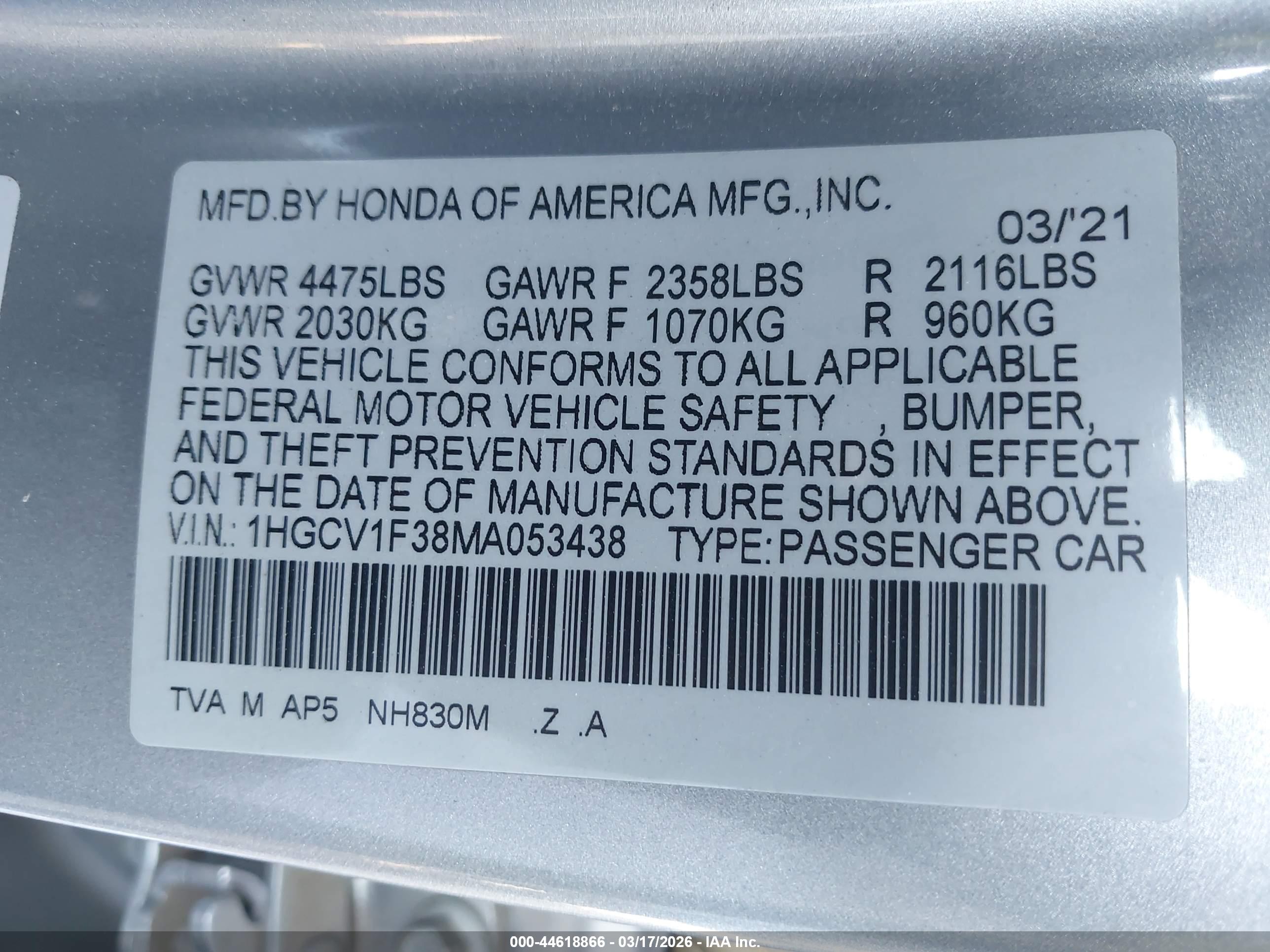 HONDA ACCORD image 9
