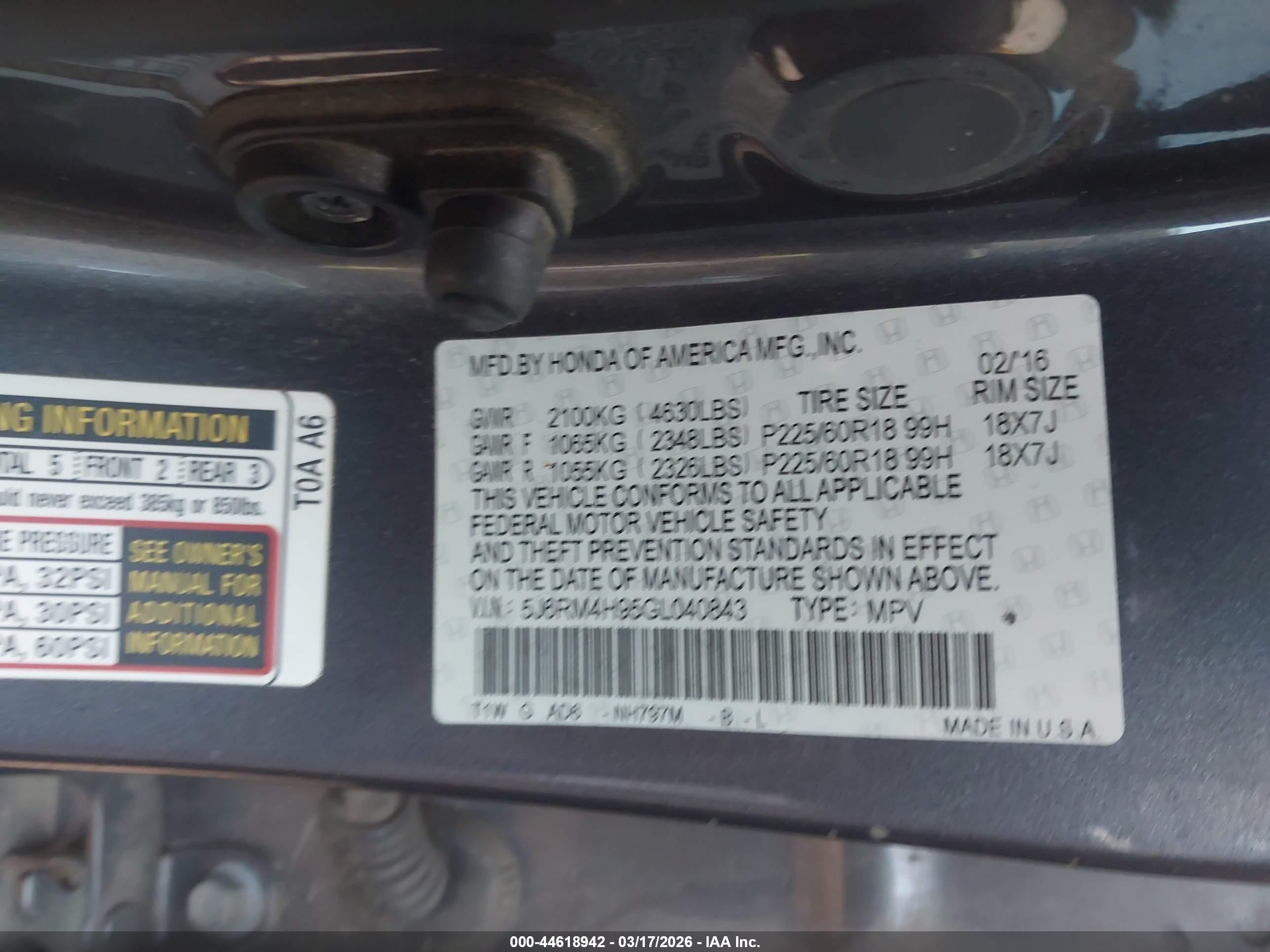 HONDA CR-V image 9