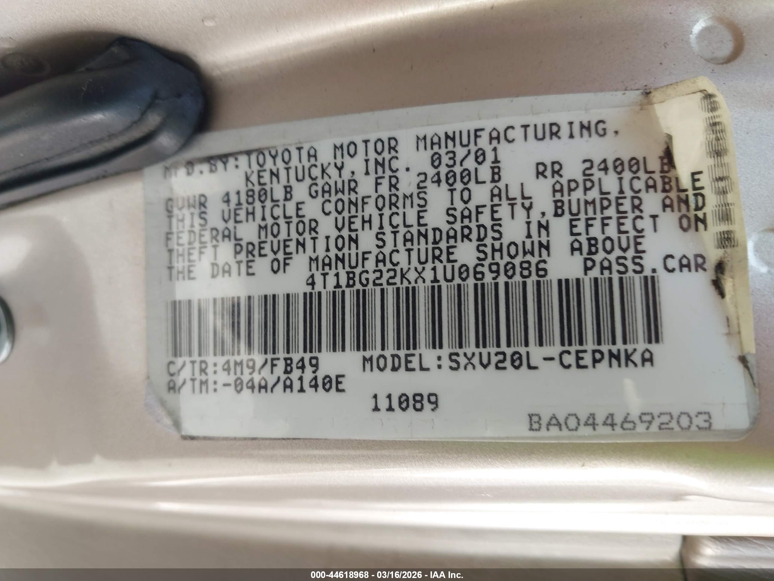 TOYOTA CAMRY image 9