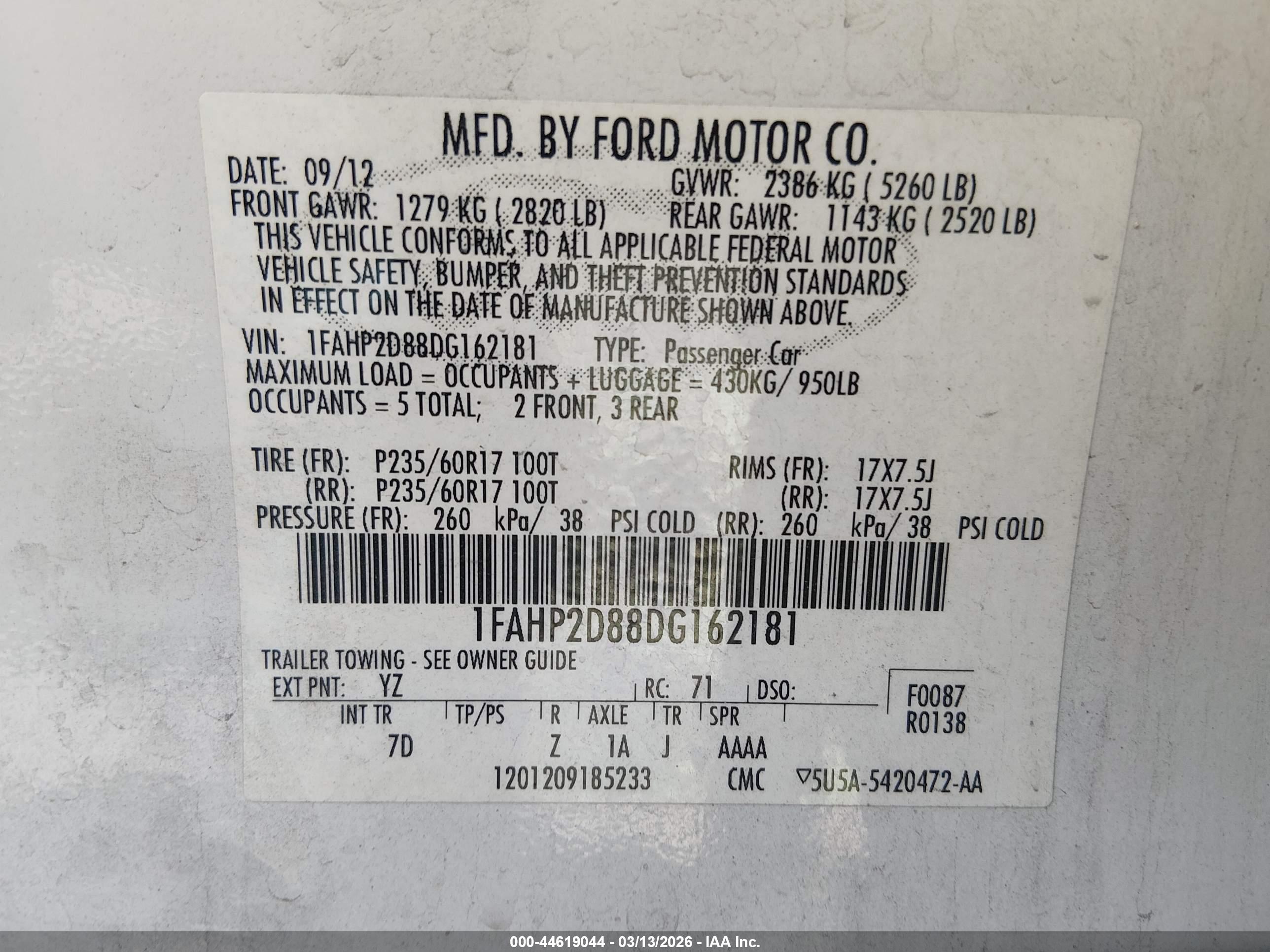 FORD TAURUS image 9