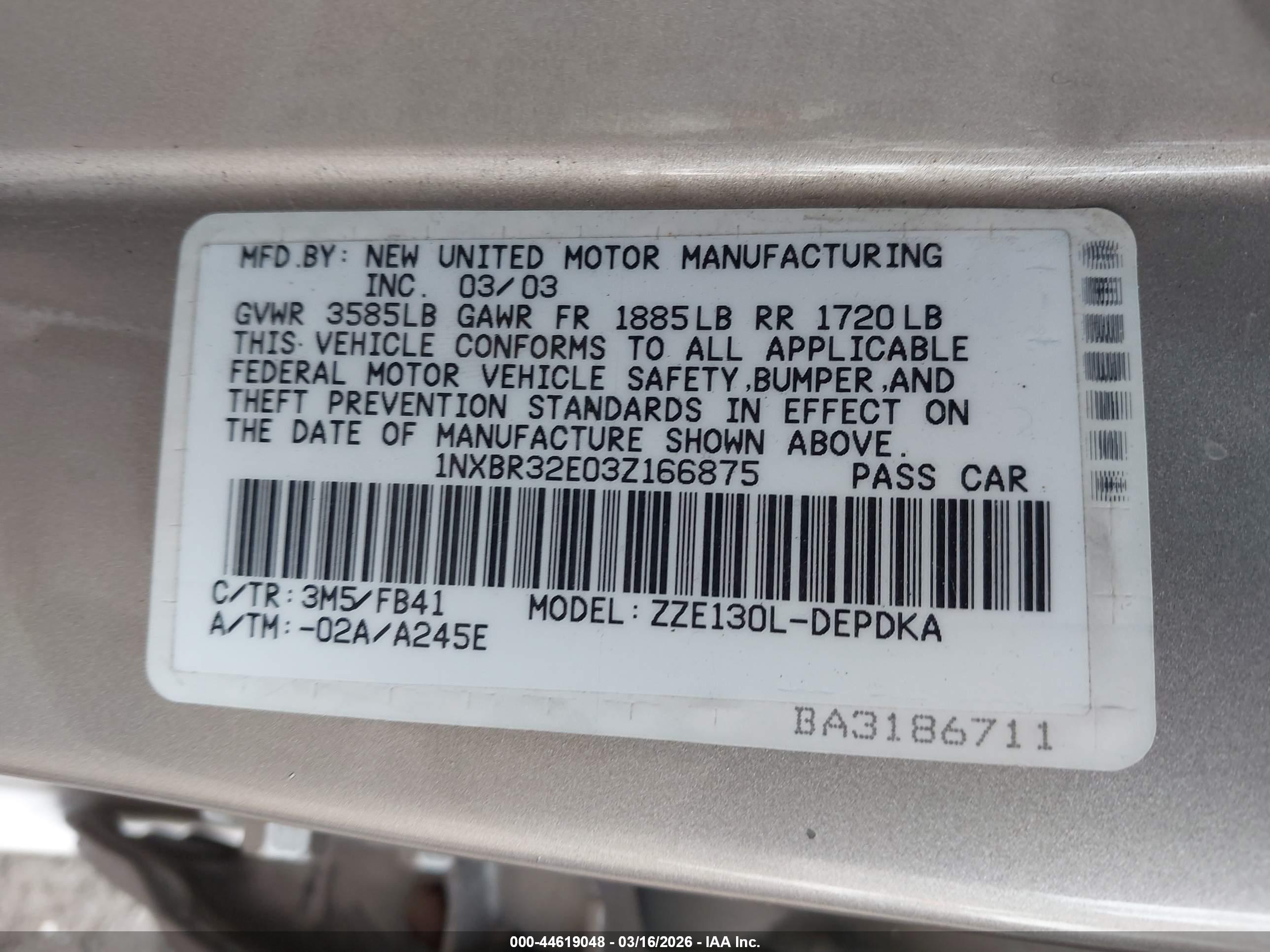 TOYOTA COROLLA image 9