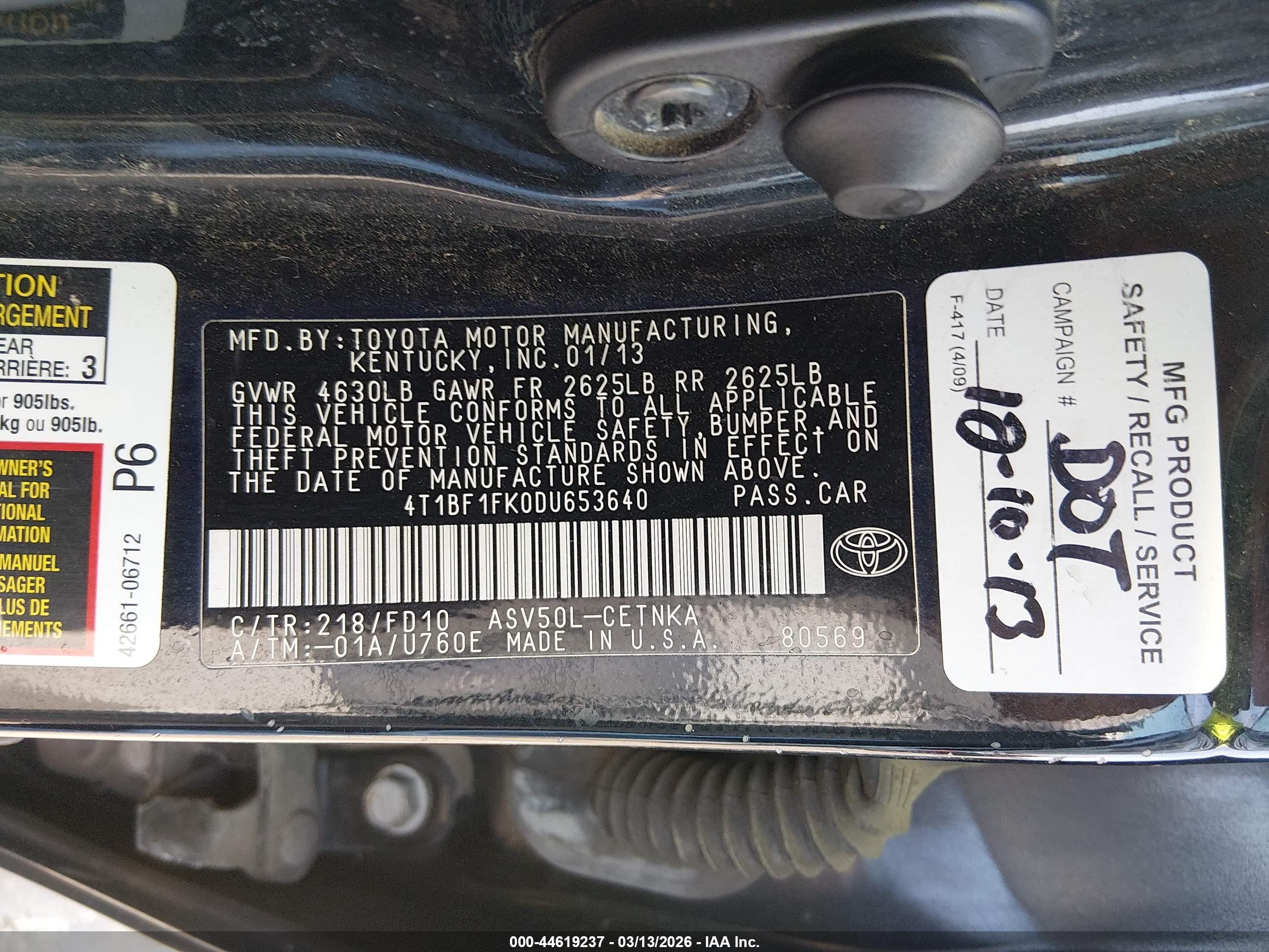 TOYOTA CAMRY image 9