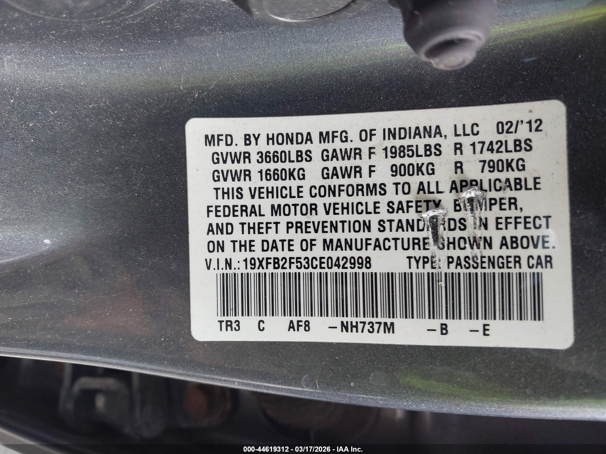 HONDA CIVIC image 9
