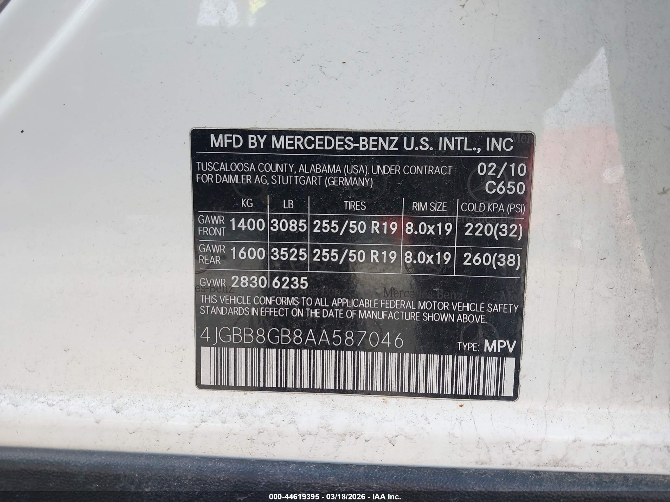 MERCEDES-BENZ ML image 9