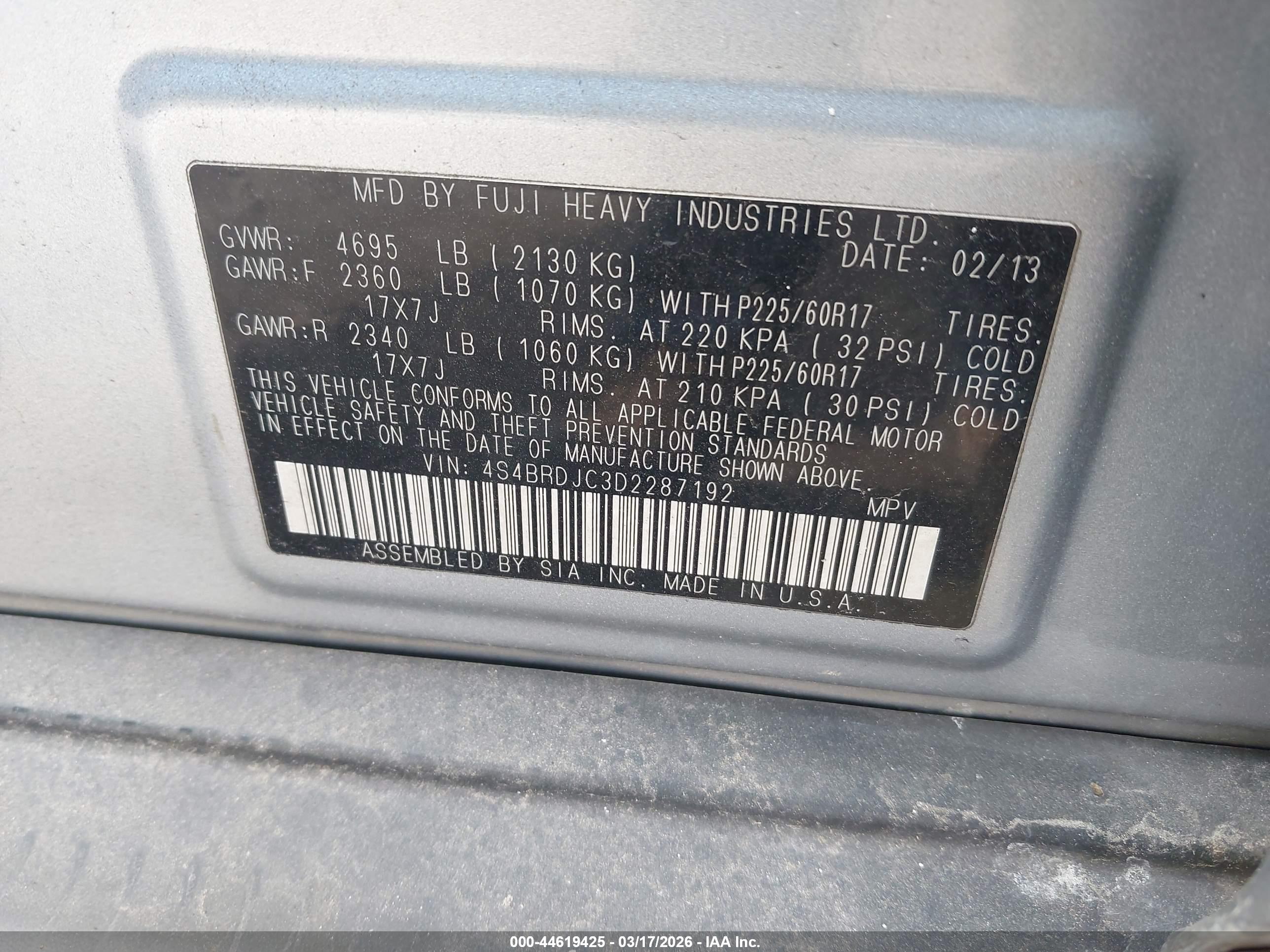 SUBARU OUTBACK image 9