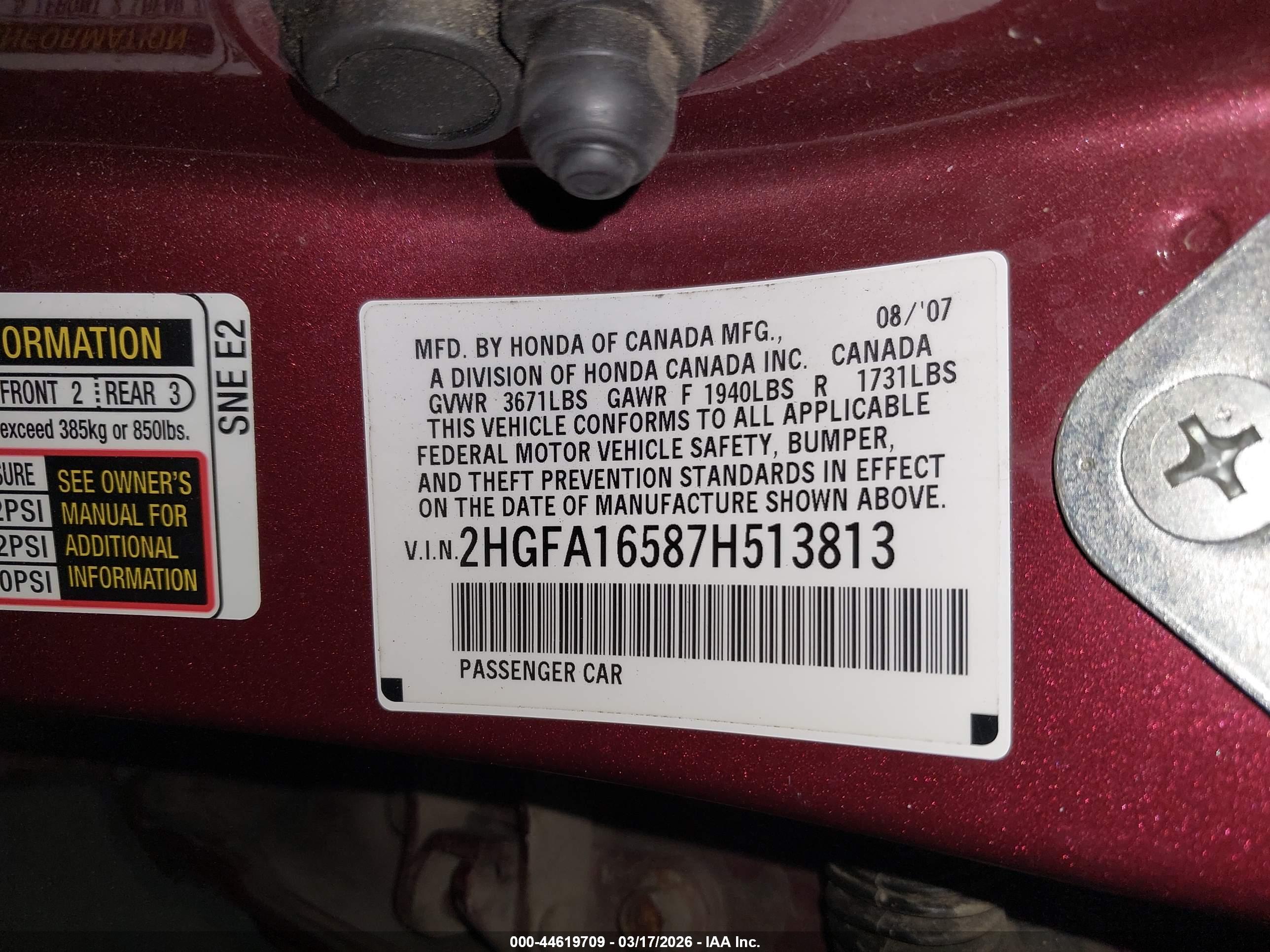 HONDA CIVIC image 9