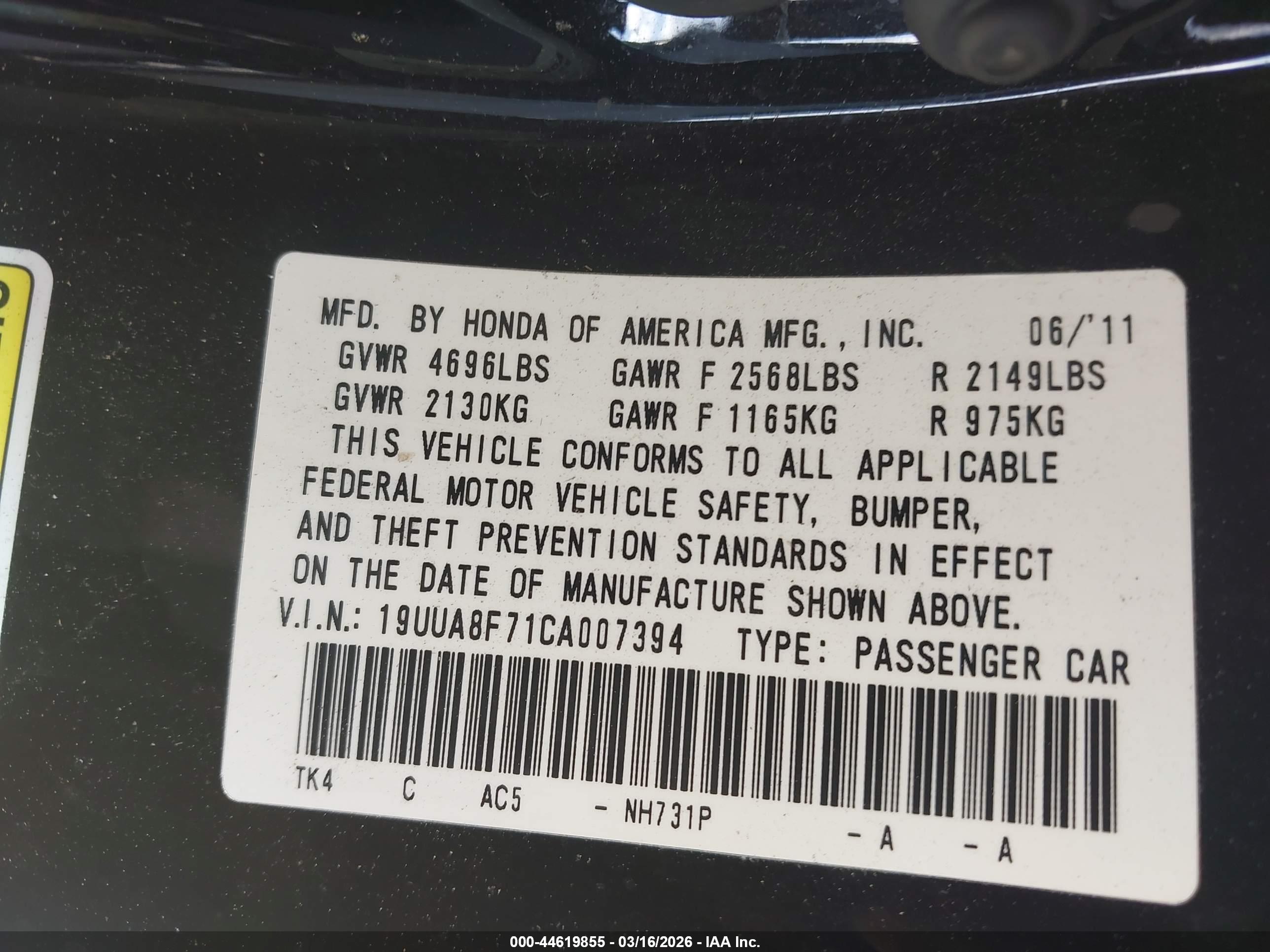 ACURA TL image 9