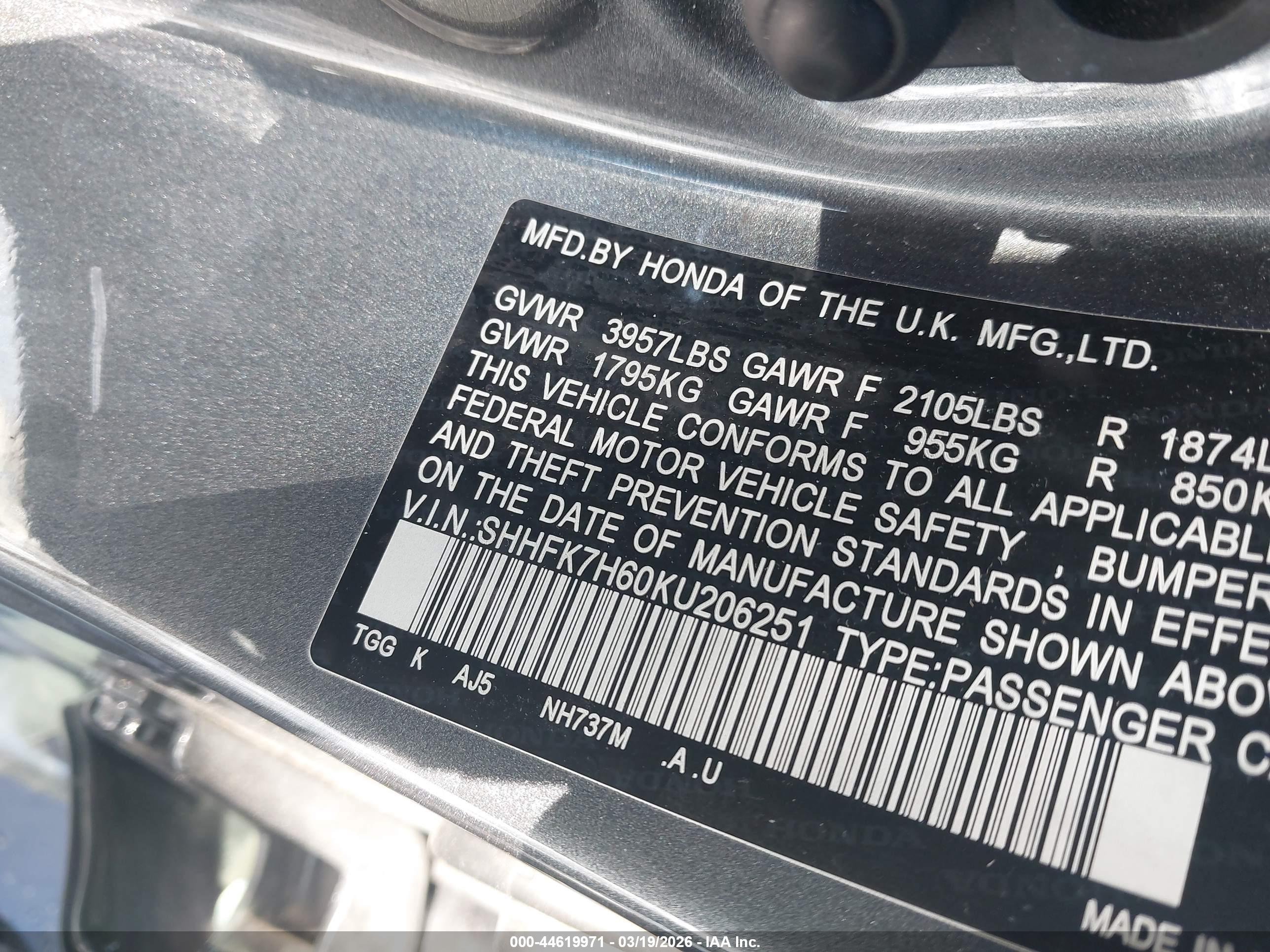 HONDA CIVIC image 9