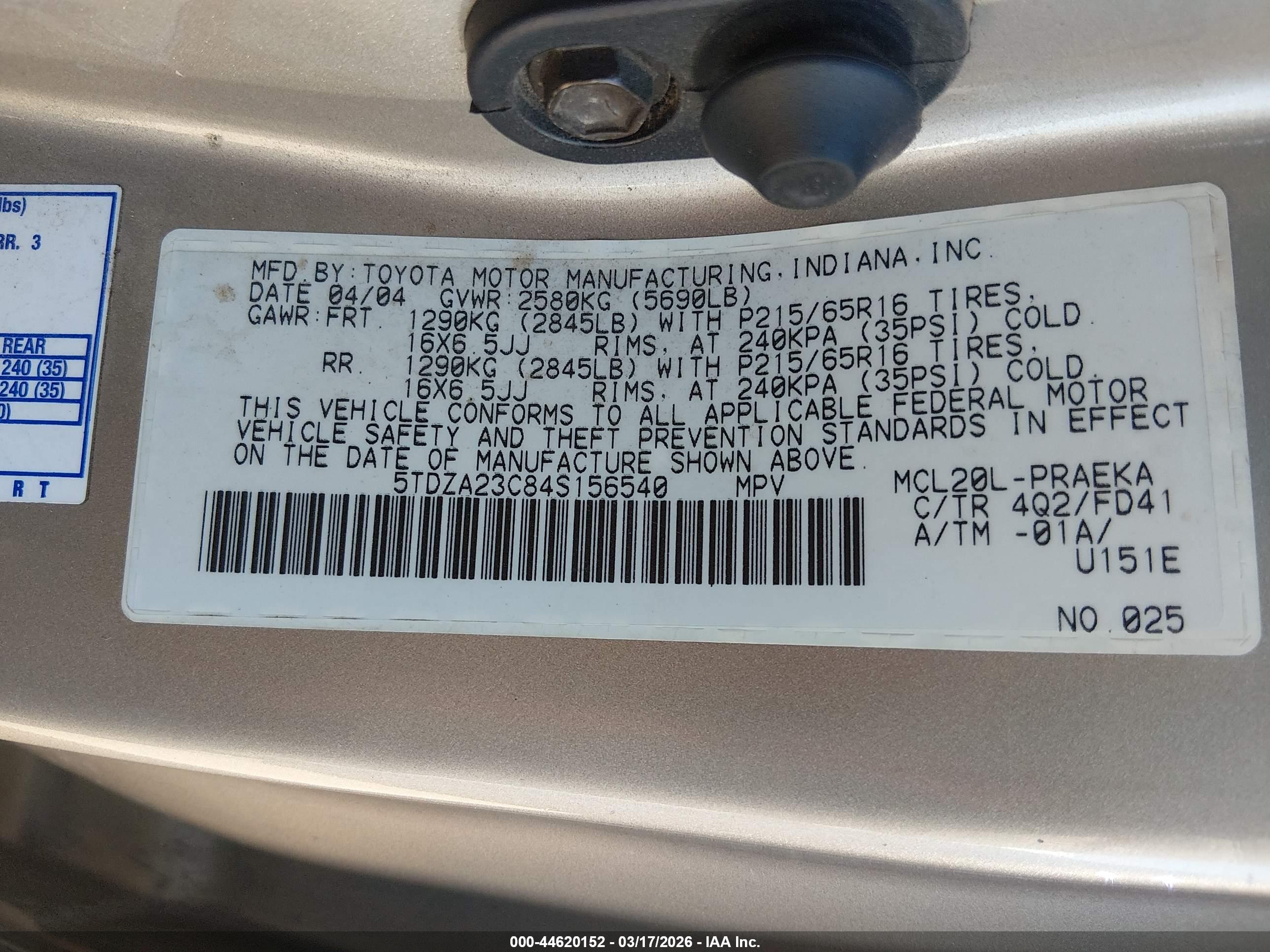 TOYOTA SIENNA image 9