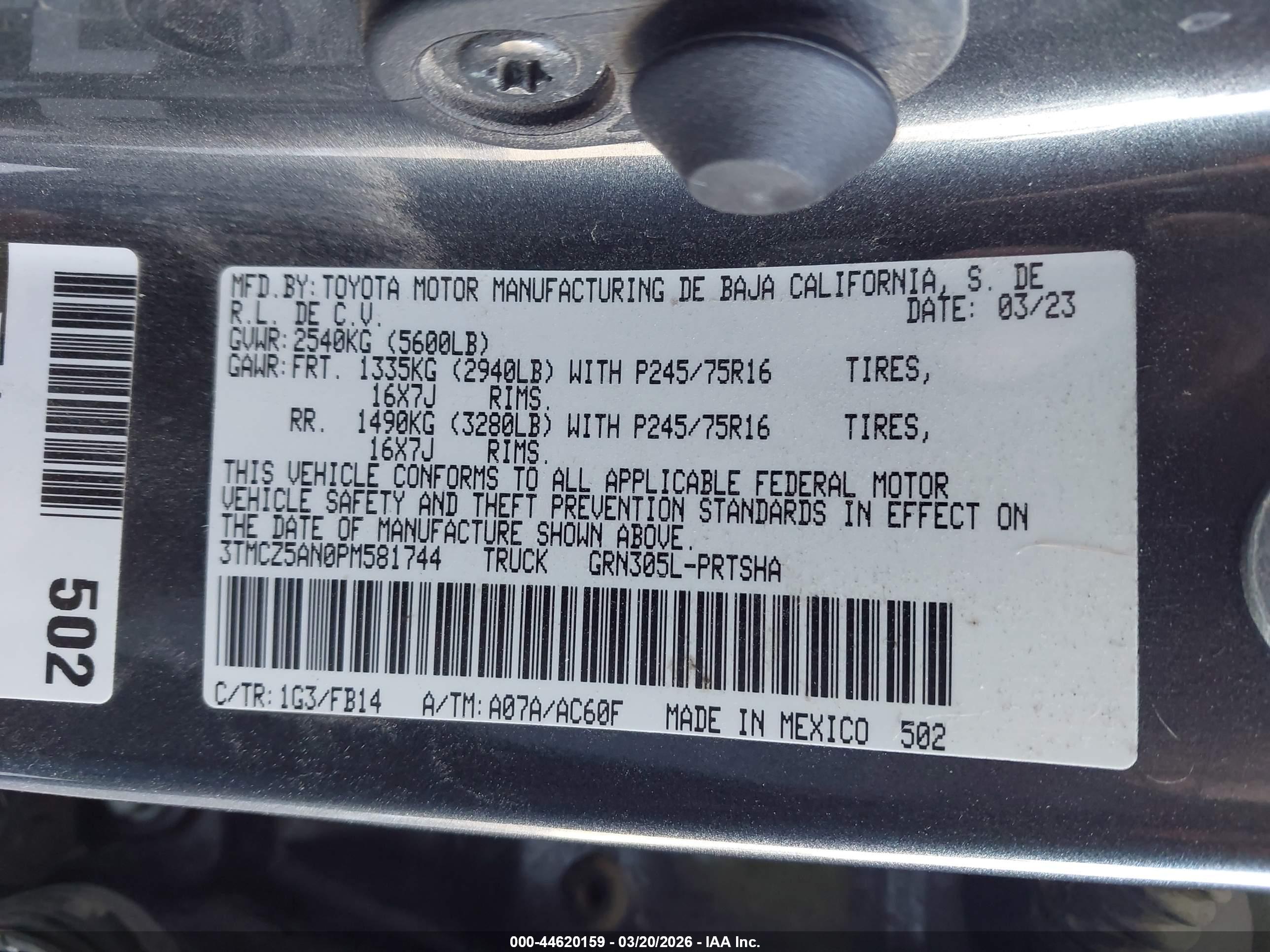 TOYOTA TACOMA image 9