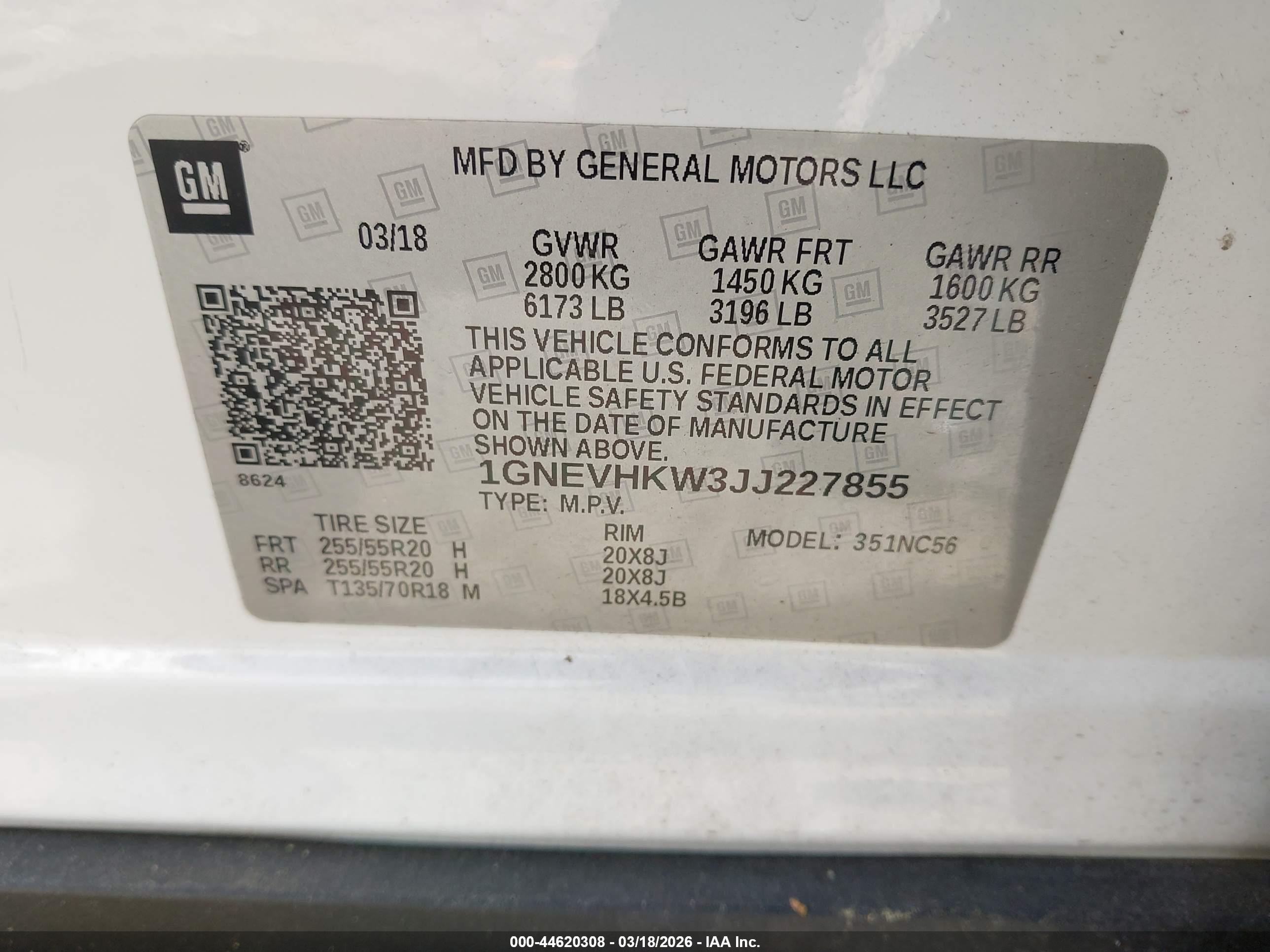 CHEVROLET TRAVERSE image 9