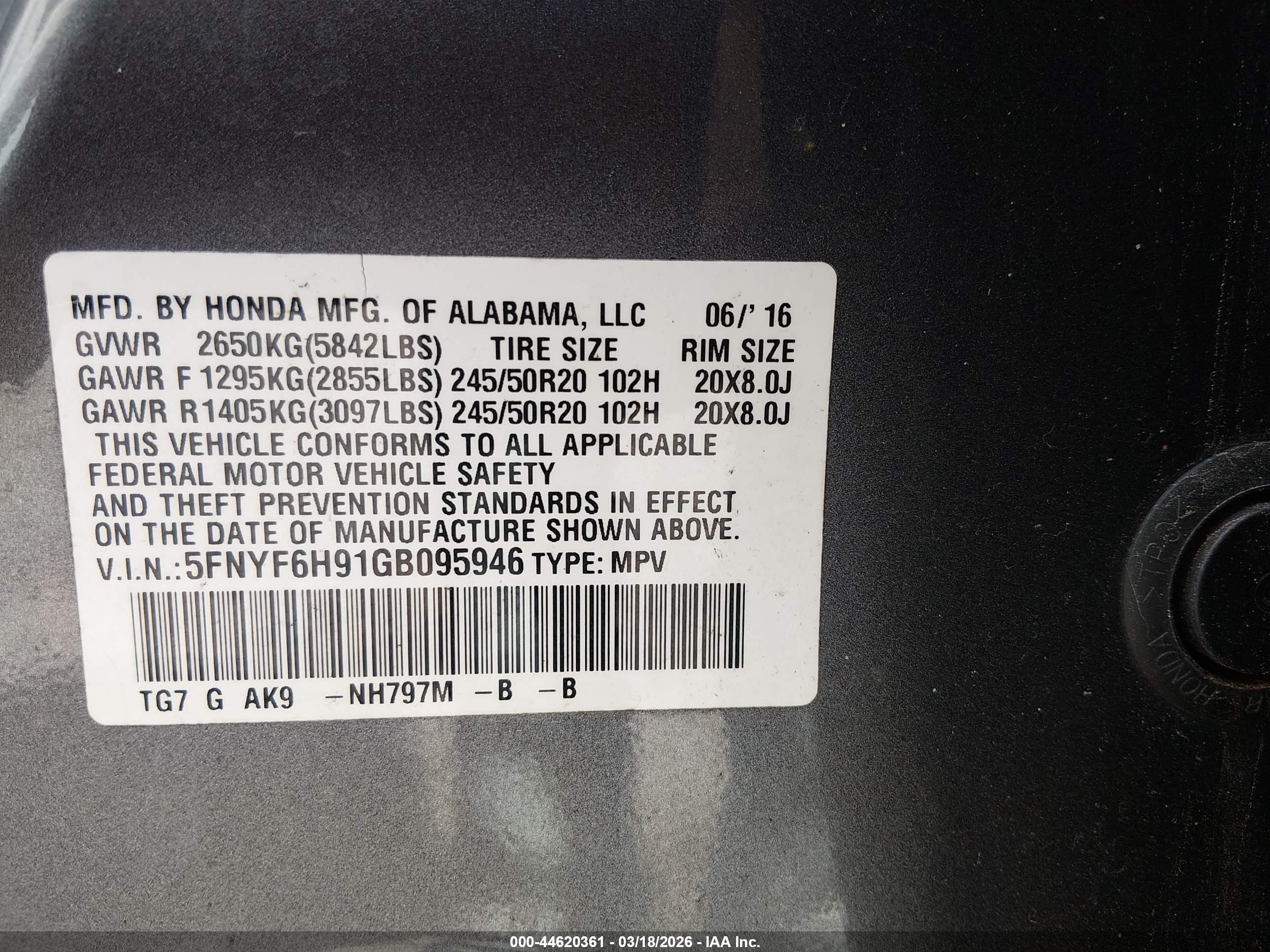 HONDA PILOT image 9