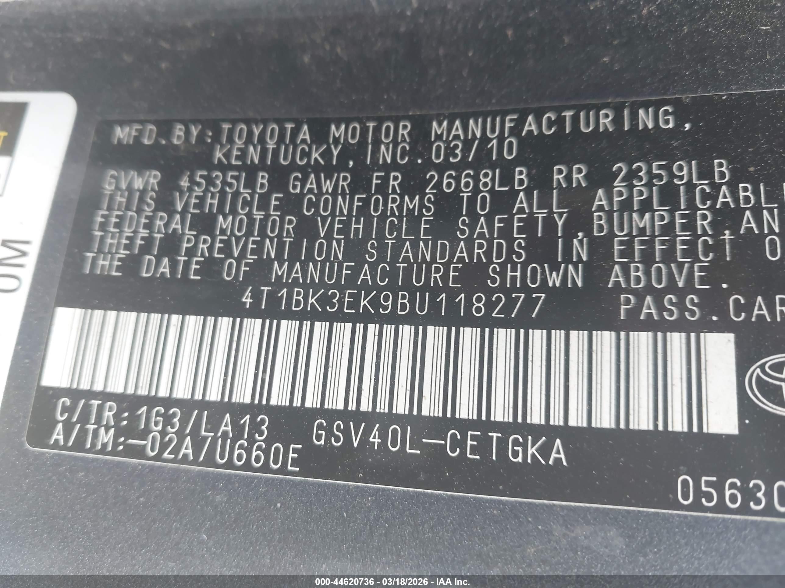 TOYOTA CAMRY image 9