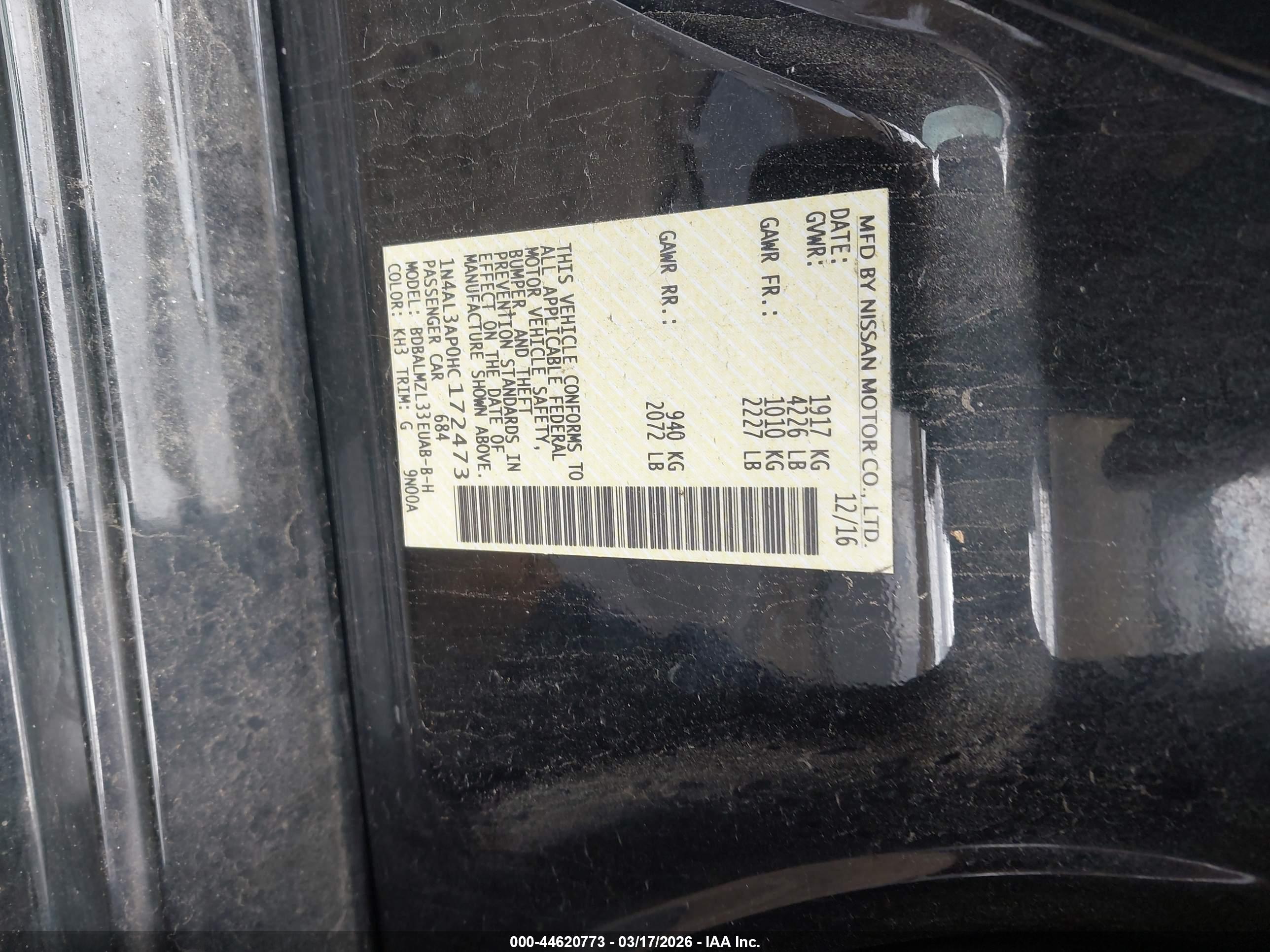 NISSAN ALTIMA image 9
