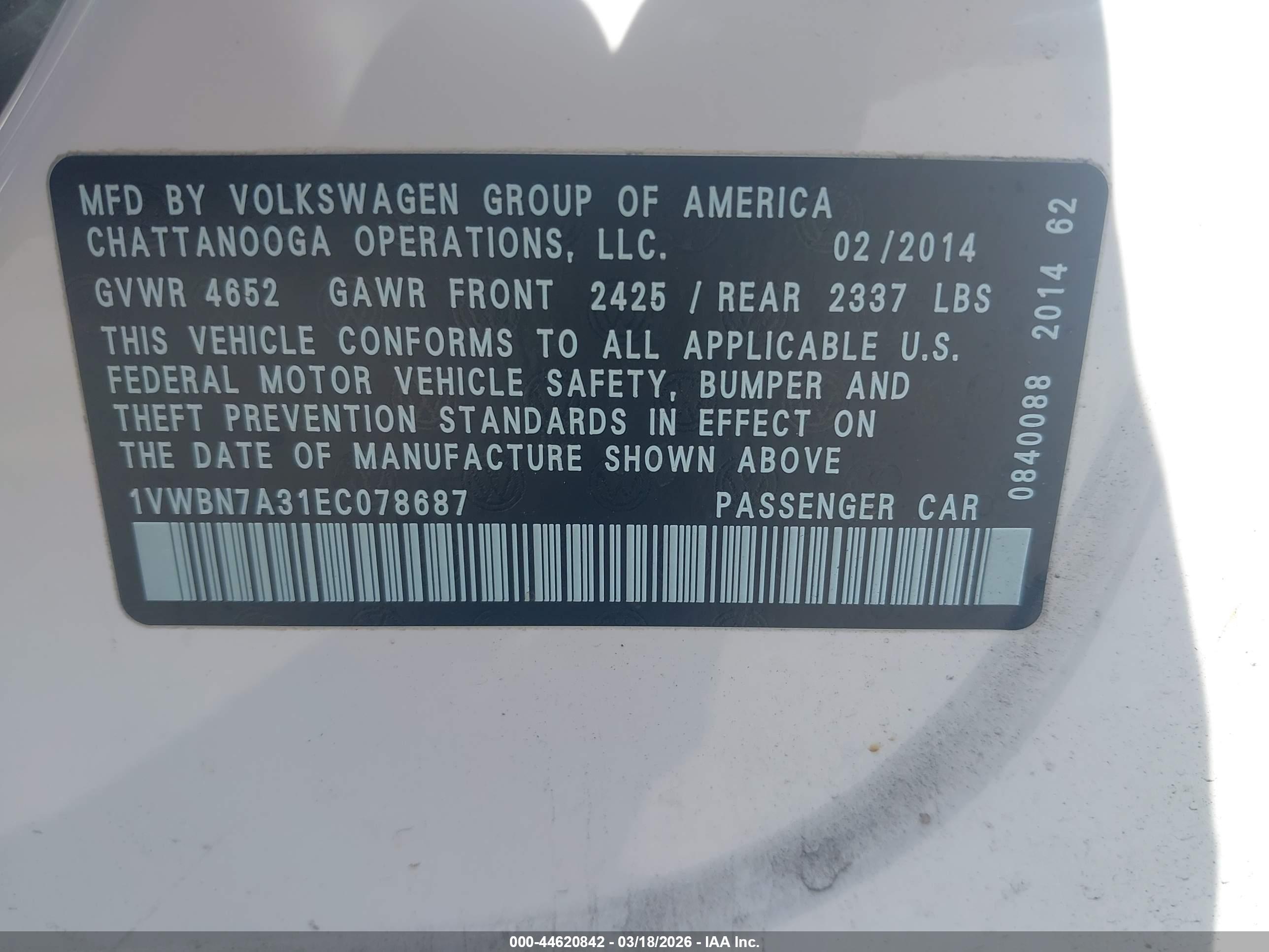 VOLKSWAGEN PASSAT image 9