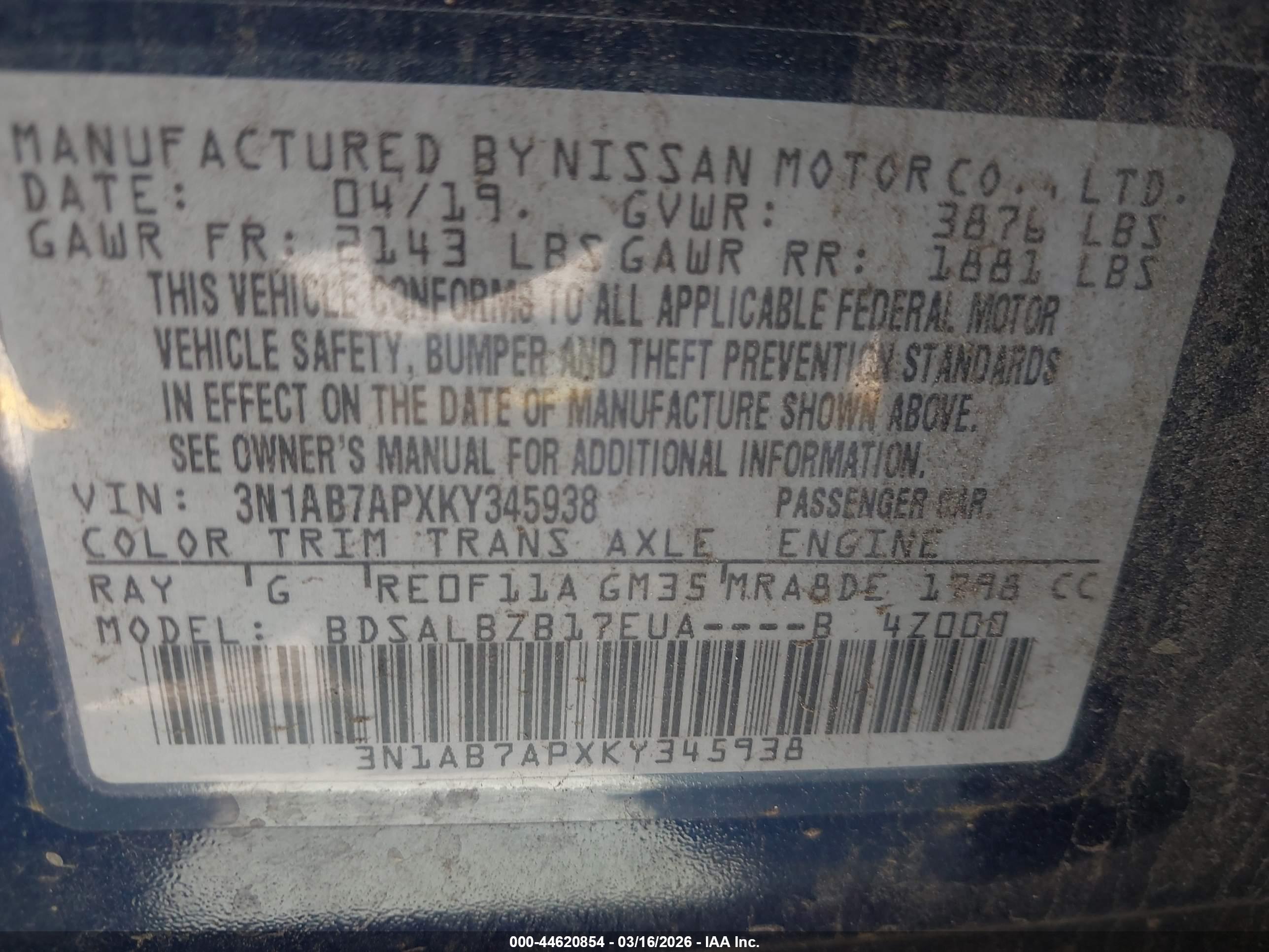 NISSAN SENTRA image 9