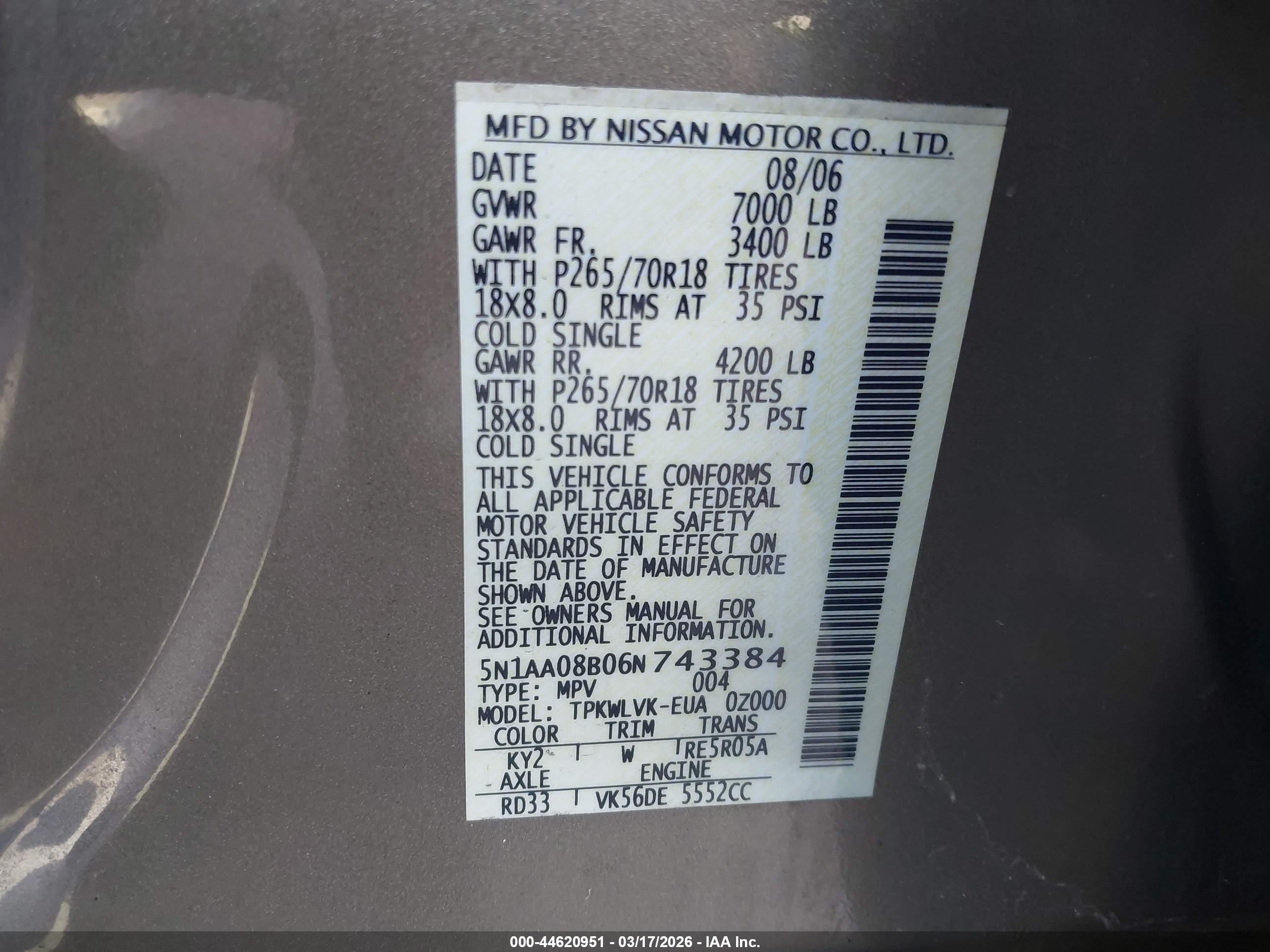 NISSAN ARMADA image 9