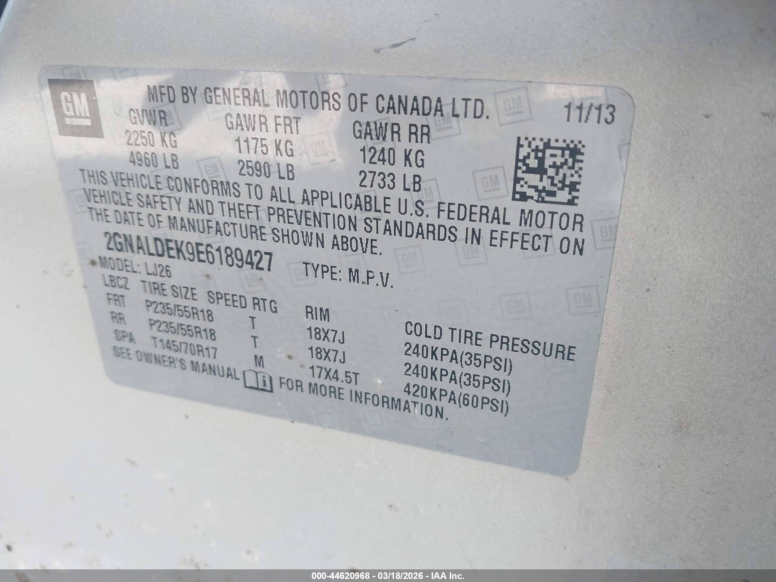 CHEVROLET EQUINOX image 9