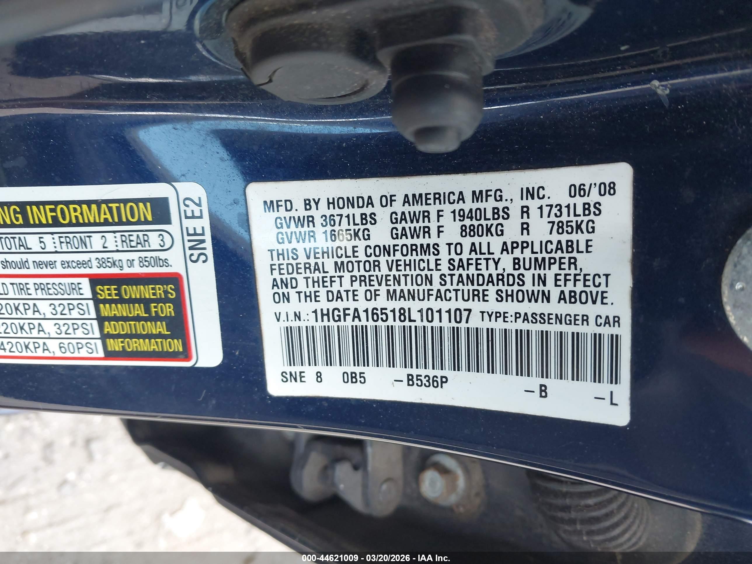 HONDA CIVIC image 9