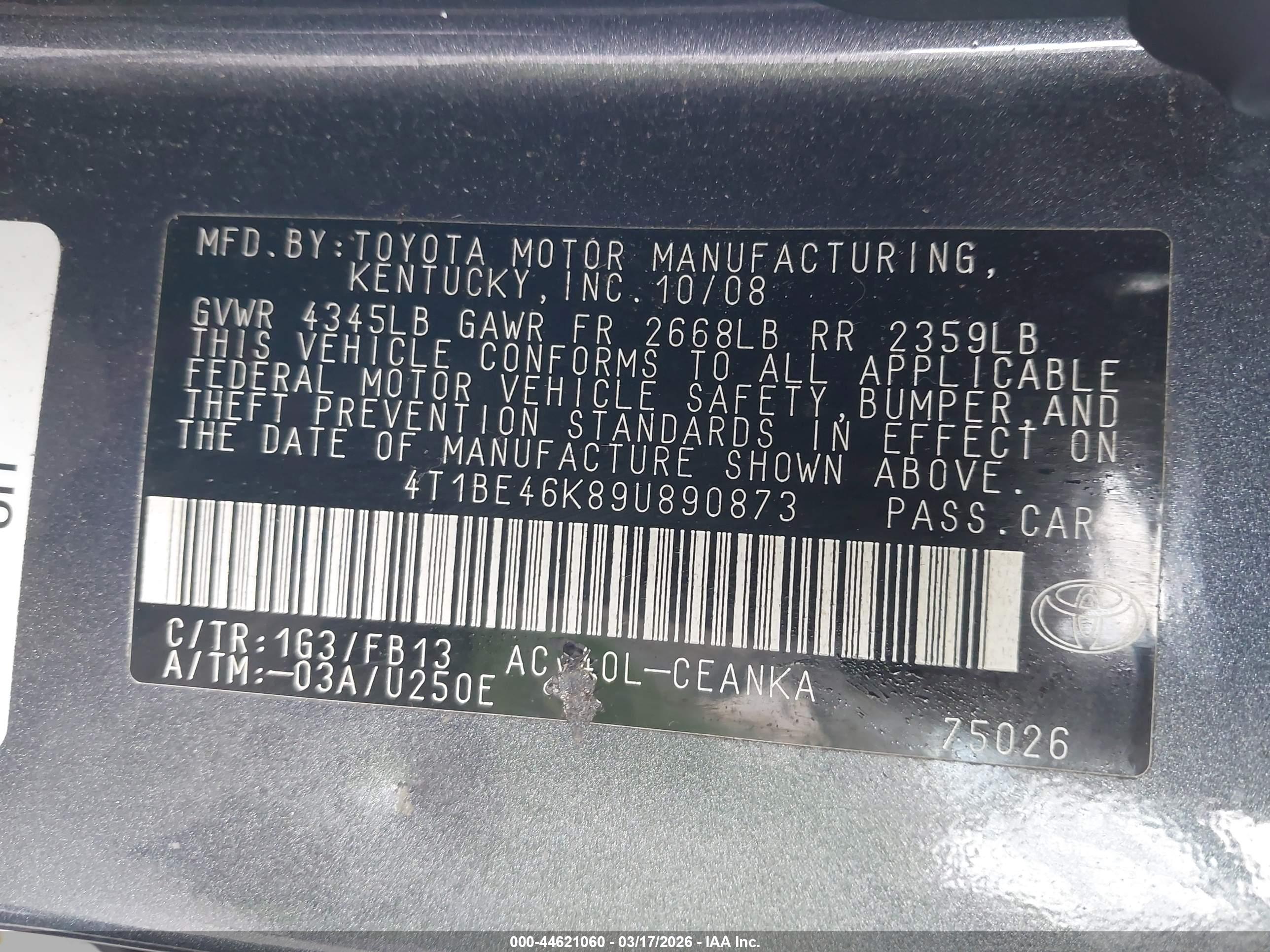 TOYOTA CAMRY image 9