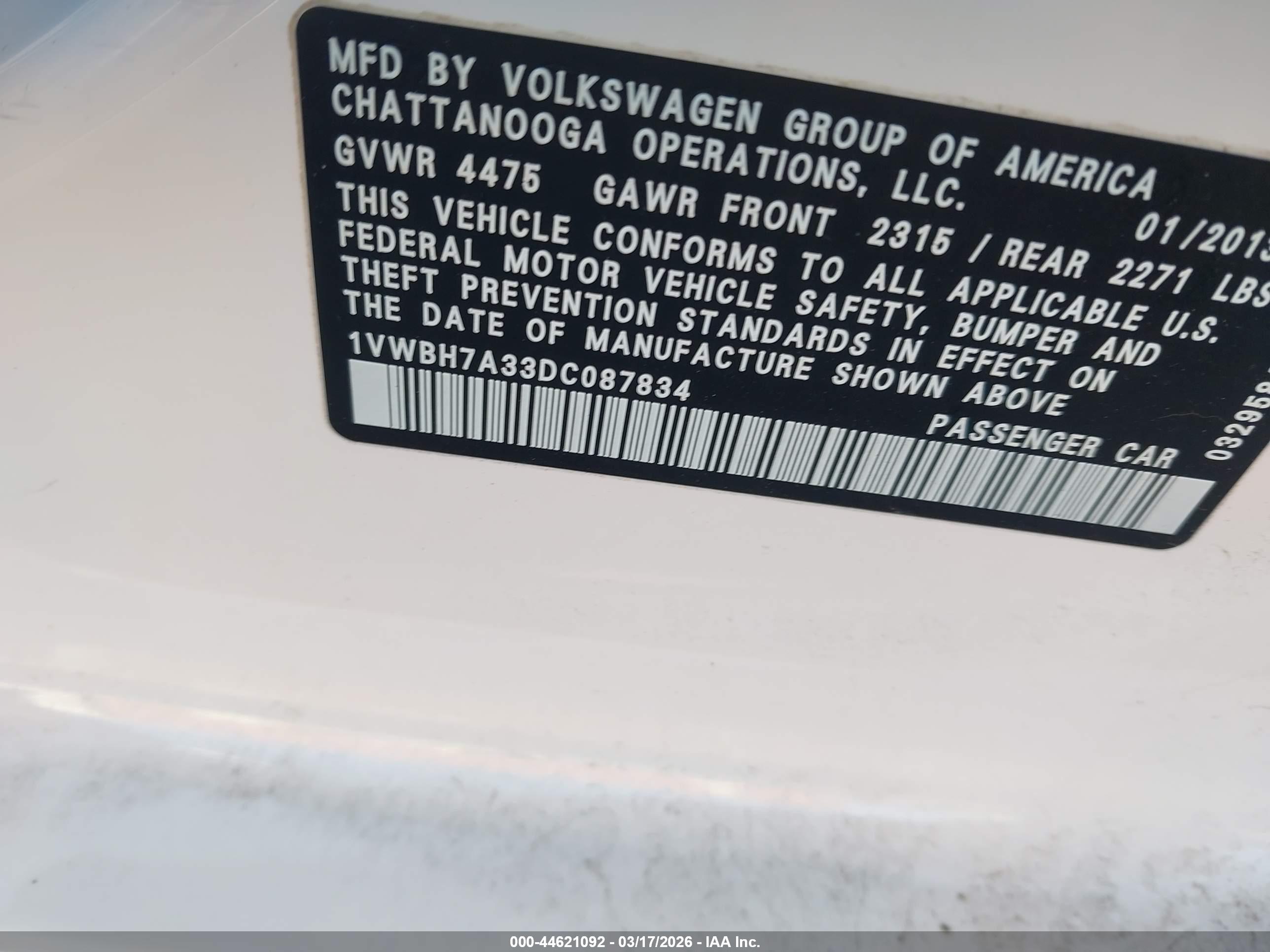 VOLKSWAGEN PASSAT image 9