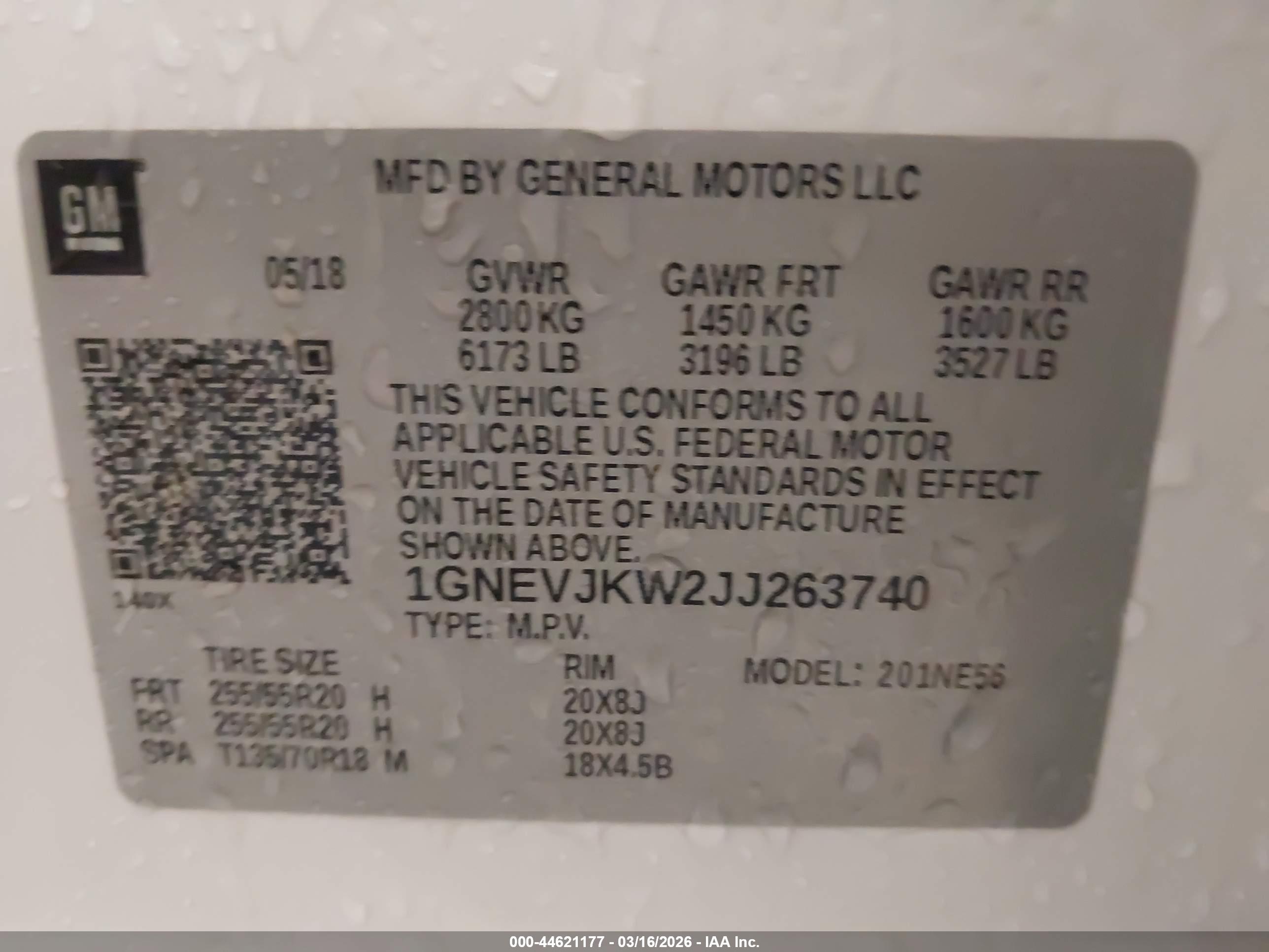 CHEVROLET TRAVERSE image 9
