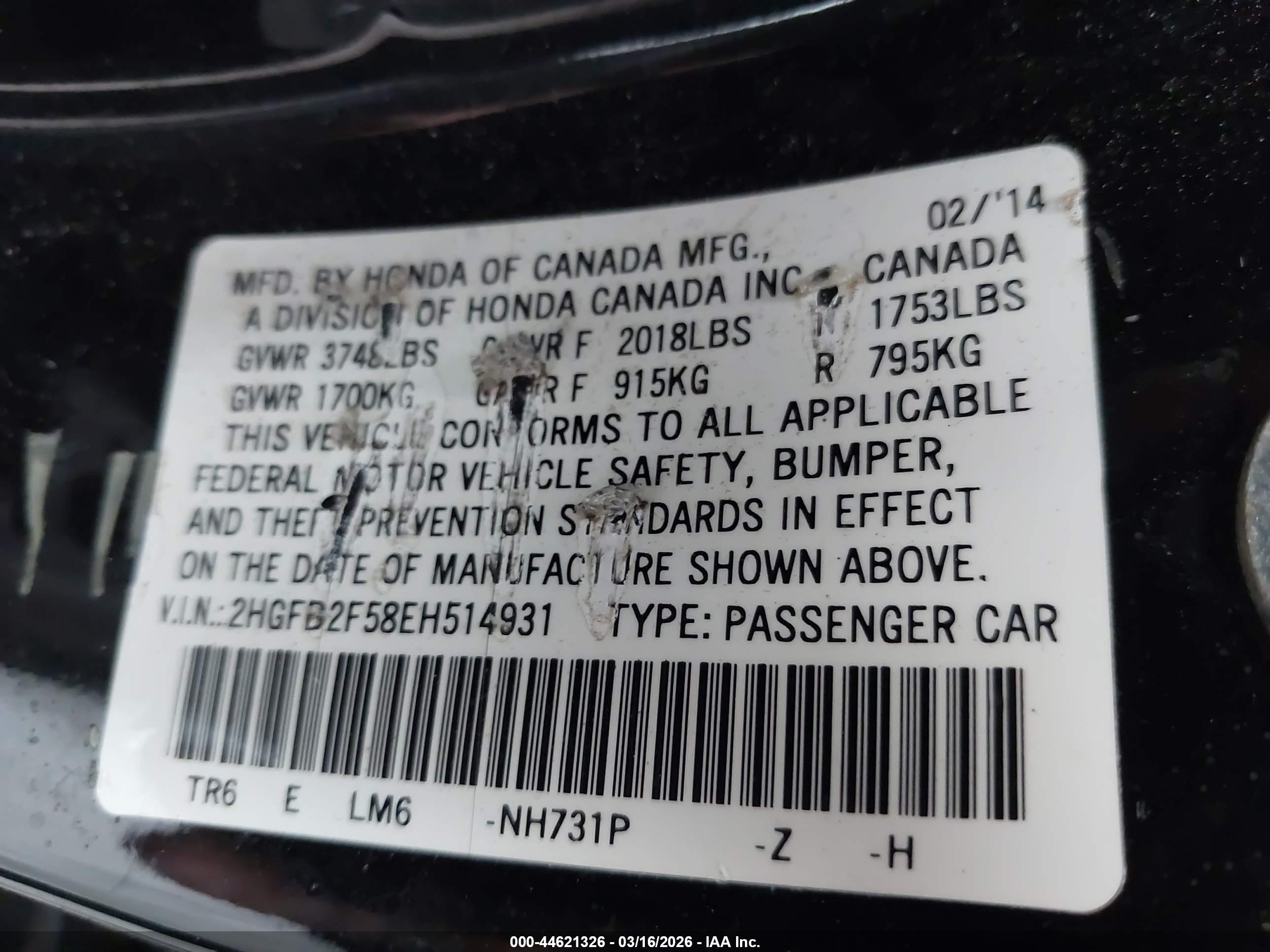 HONDA CIVIC image 9