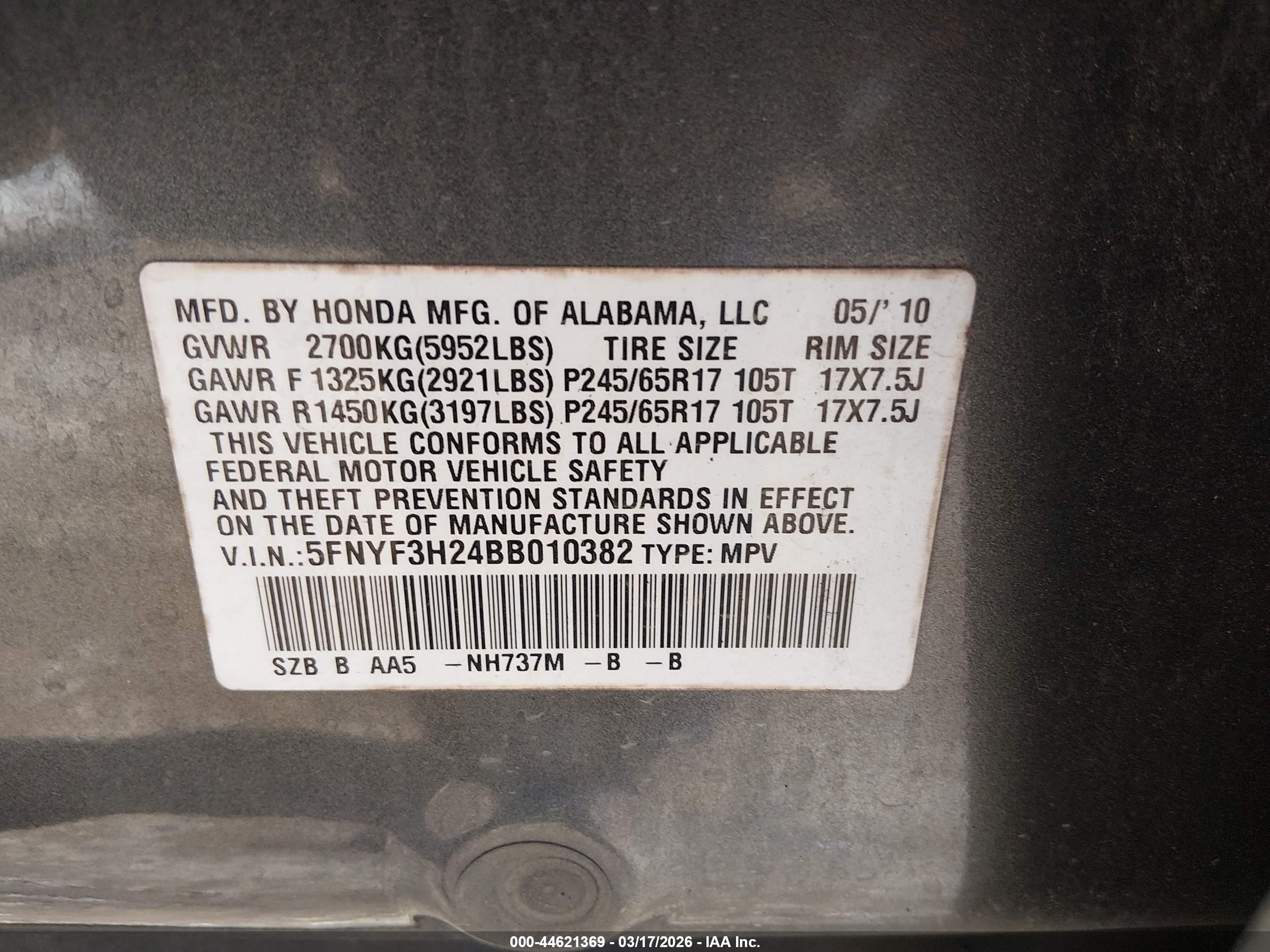HONDA PILOT image 9