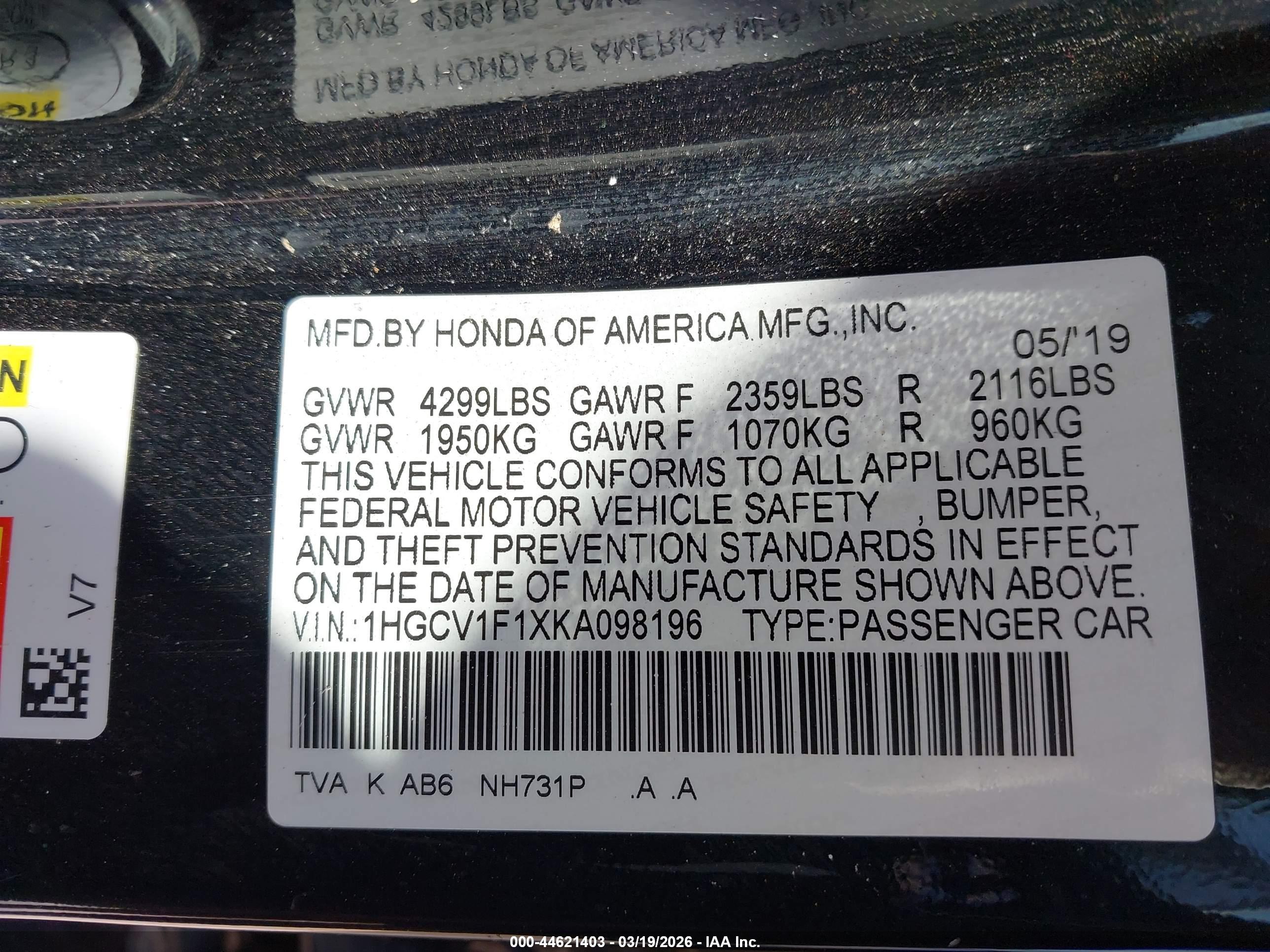 HONDA ACCORD image 9